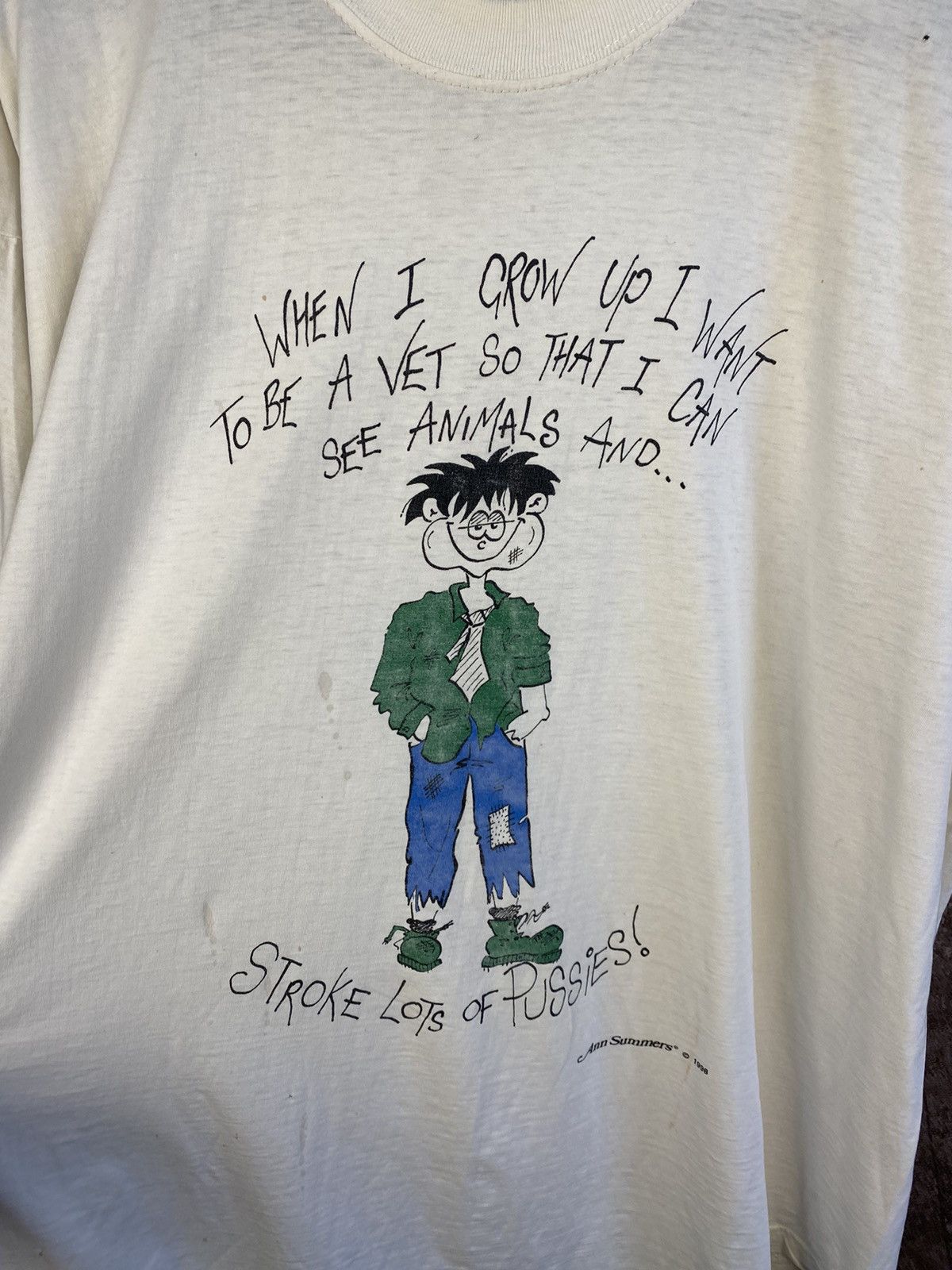 Delta × Vintage Vintage Y2K Gamer Humor Shirt Funny Sex Erotic Trash Faded Size US XL / EU 56 / 4 - 4 Thumbnail