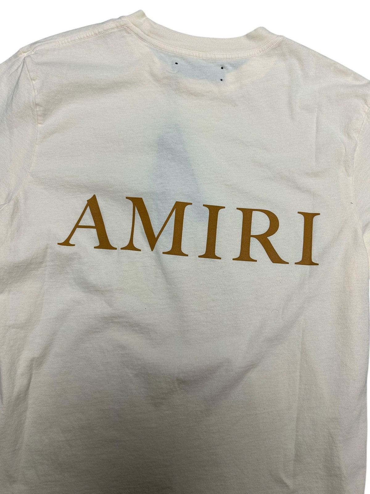 Amiri Amiri French Vanilla Tee - BNWT Size Small Size US S / EU 44-46 / 1 - 4 Thumbnail