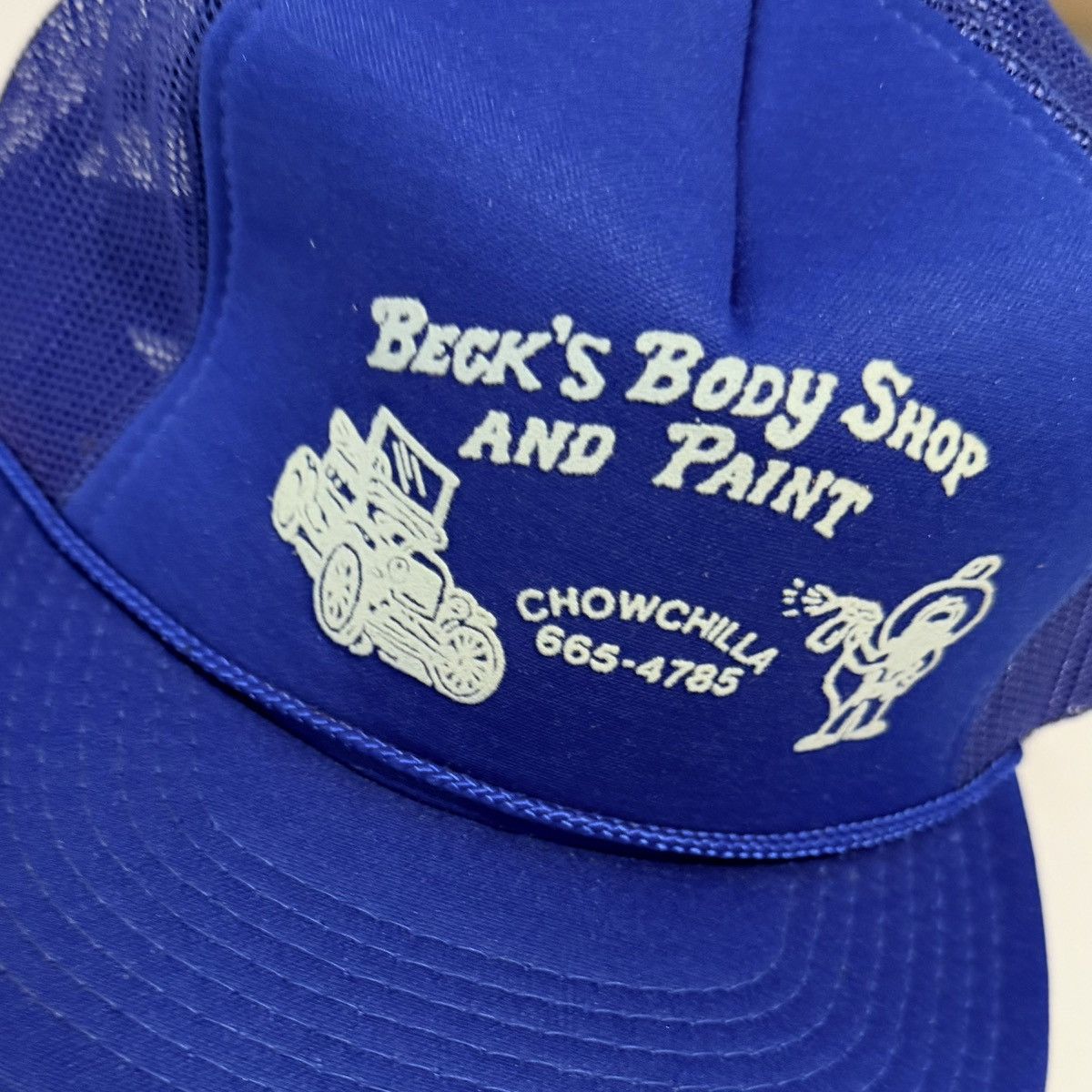 Hanes Vintage Trucker Hat Becks Auto Body SnapBack Adjustable Size ONE SIZE - 2 Thumbnail