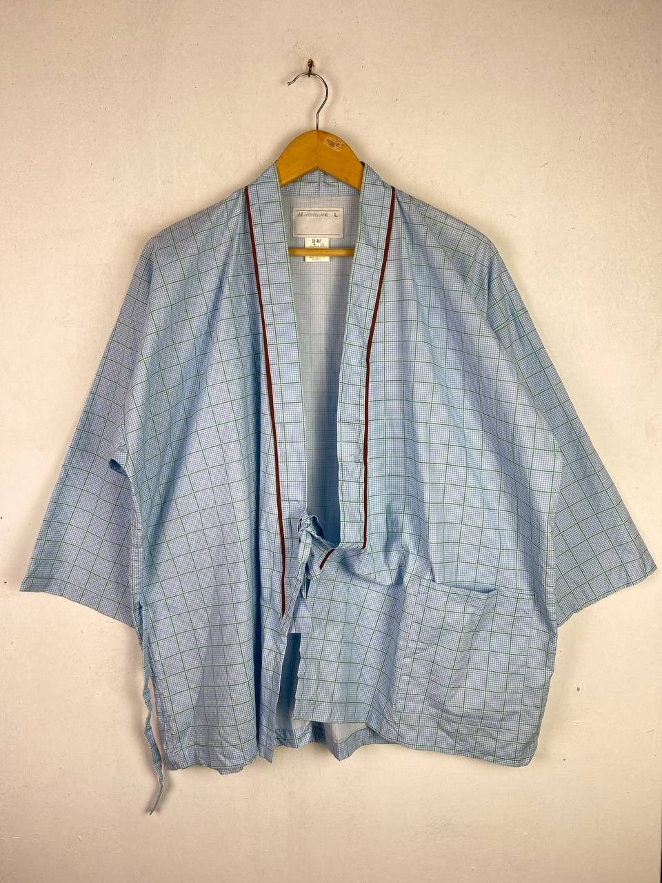 Montblanc vintage montblanc checkered kimono nice design Size US L / EU 52-54 / 3 - 1 Thumbnail