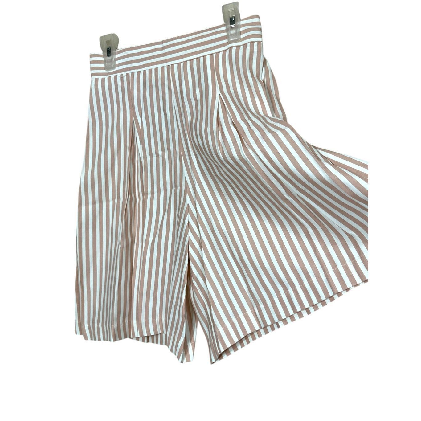 Other Vintage Sitting Pretty Of California 80s Stripped High Waisted Shorts Small NWT Size 26" / US 2 / IT 38 - 2 Thumbnail