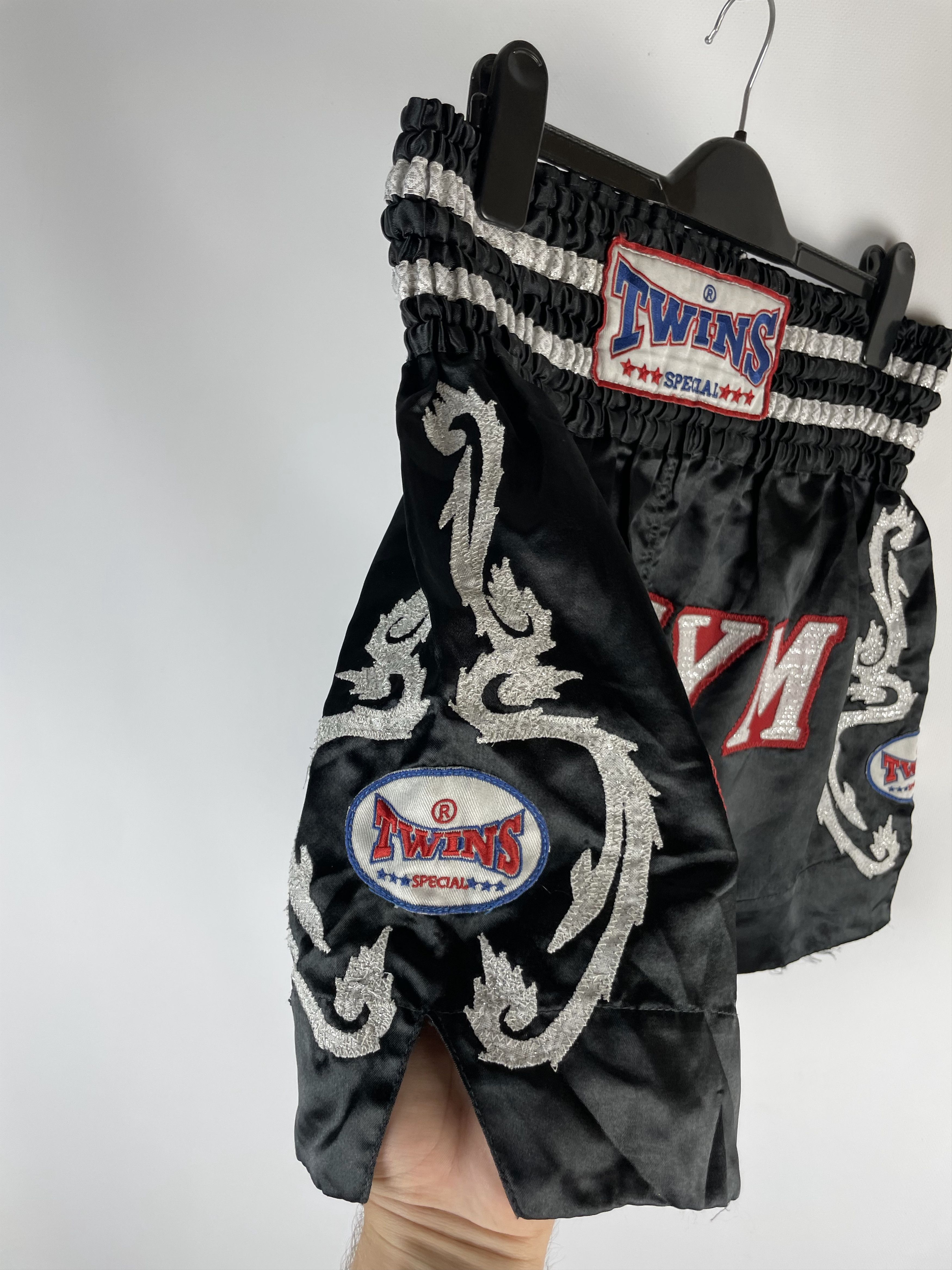 Twins Twins Muay Thui Fighter Shorts Black Y2k Size US 36 / EU 52 - 4 Thumbnail