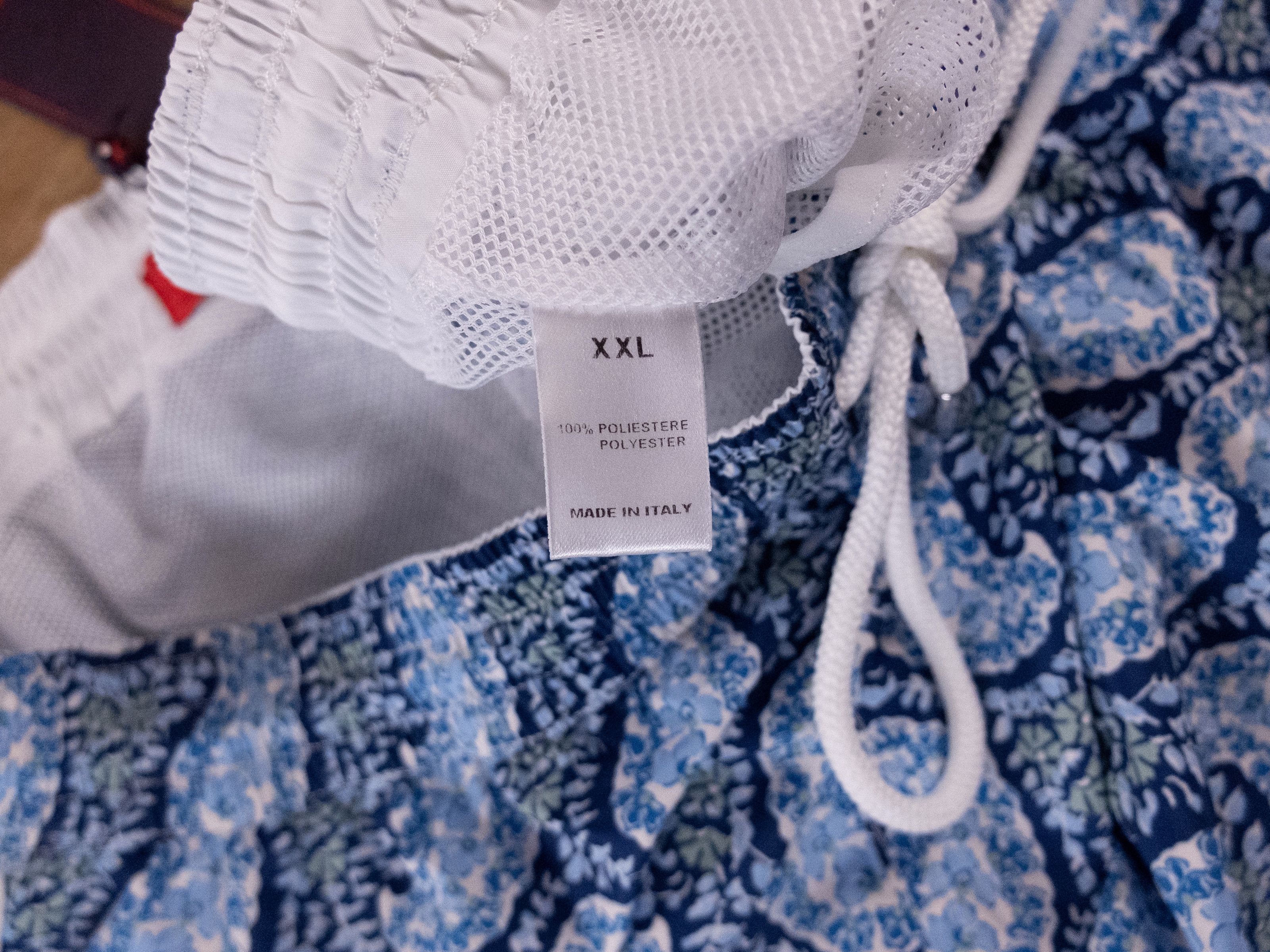 Isaia ISAIA Napoli blue white paisley swim shorts trunks XXL 2XL Size US 38 / EU 54 - 4 Thumbnail