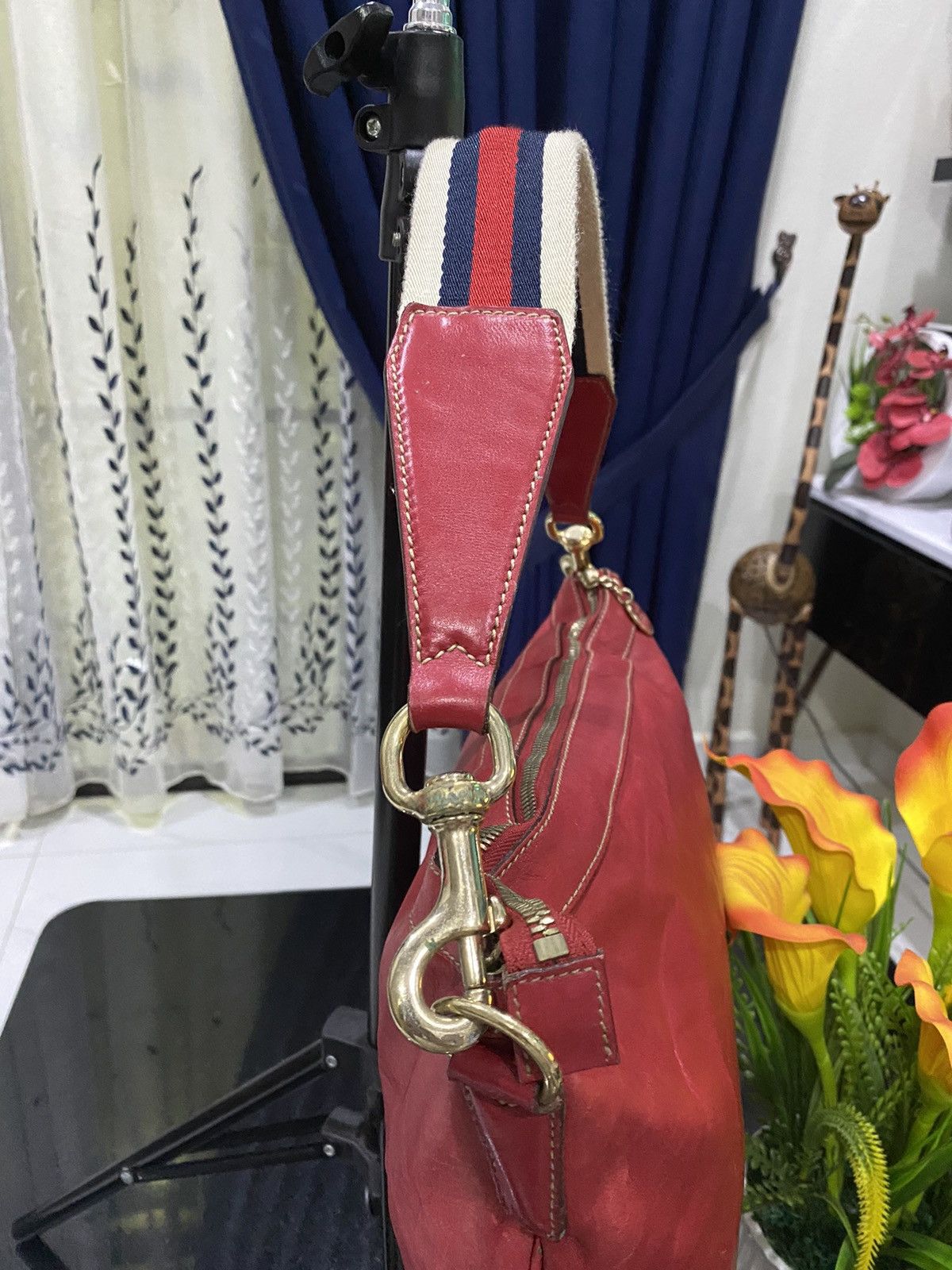 Gucci × Vintage Vintage Gucci Web Hobo Bag Size ONE SIZE - 8 Thumbnail