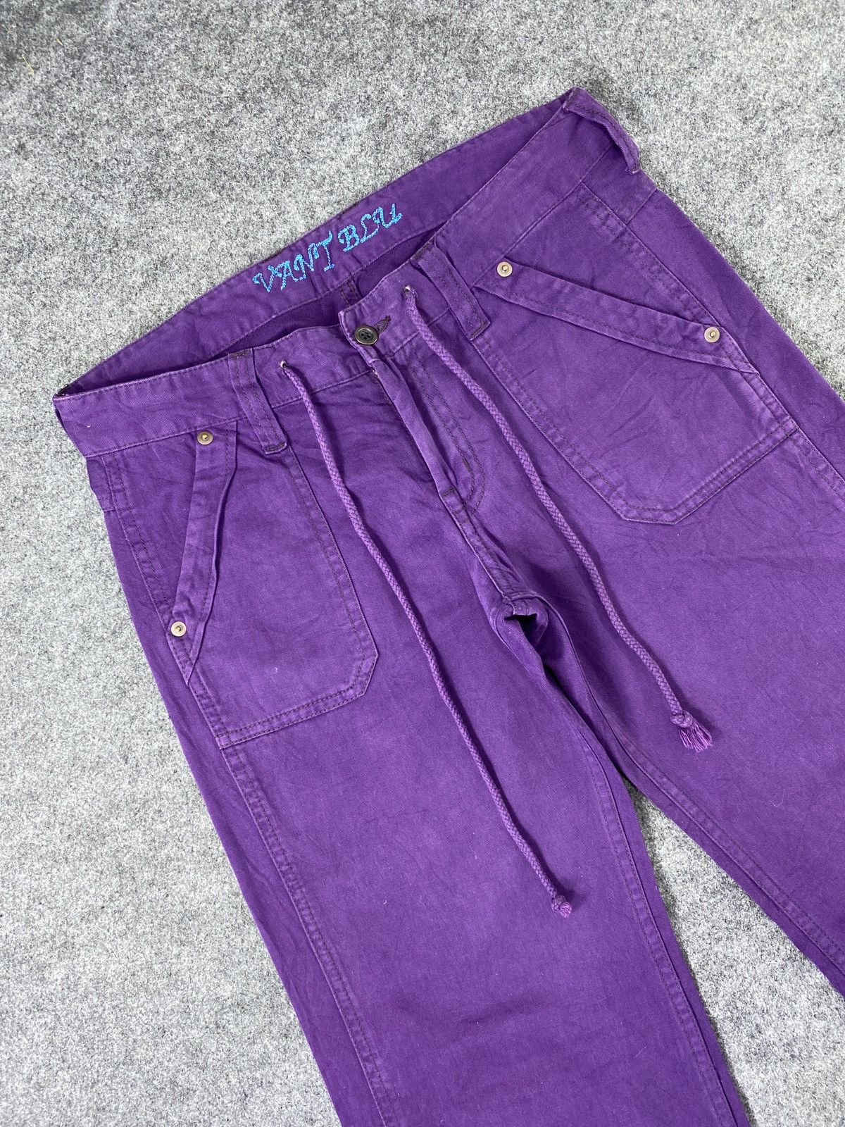 Japanese Brand Japanese Brand Purple pants - J1115 Size US 31 - 3 Thumbnail