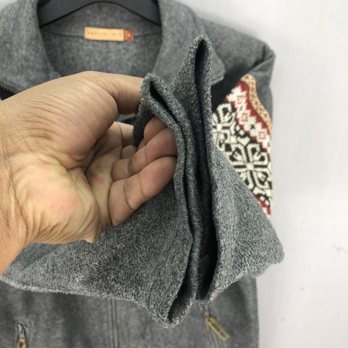 Native Vintage 90's Native Navajo Knit Art Fleece Zipper Jacket Size US S / EU 44-46 / 1 - 9 Thumbnail