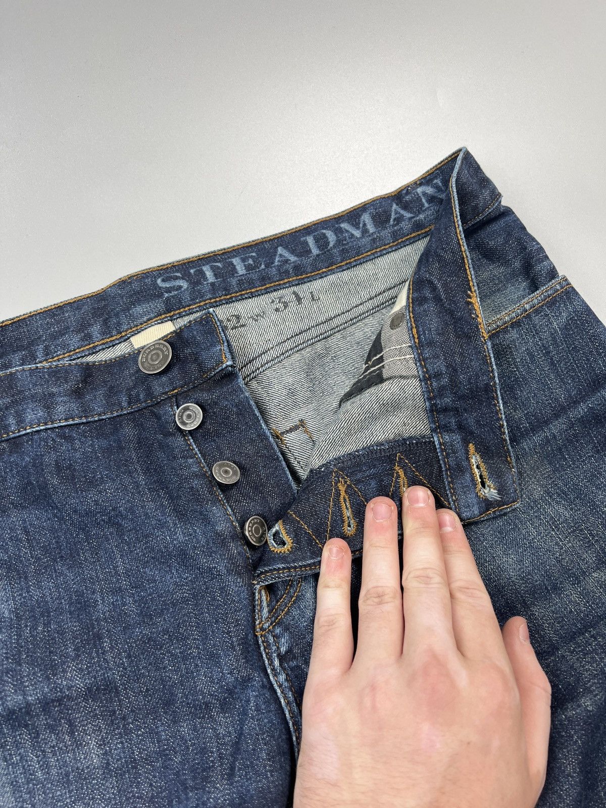 Burberry Burberry Brit Steadman Slim Fit Denim Jeans Pants (Y0593) Size US 32 / EU 48 - 7 Thumbnail