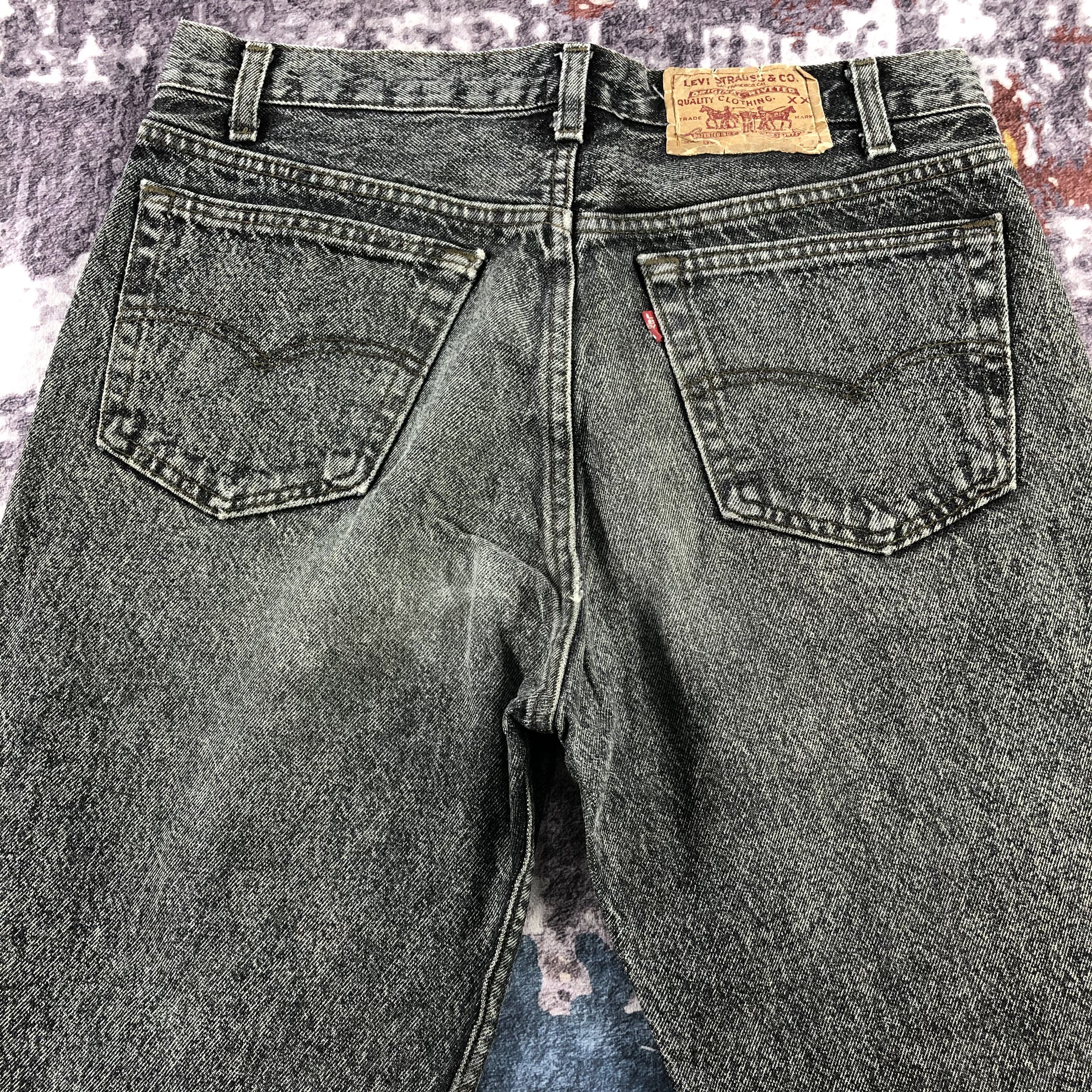 Levi's × Vintage Vintage 90s Faded Black Levis 501 Jeans-JM2835 Size US 33 - 5 Thumbnail