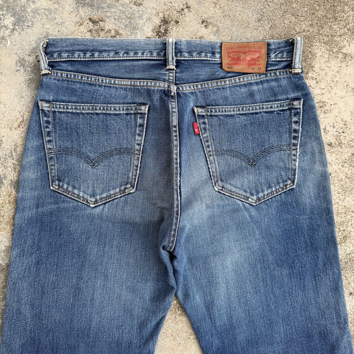 Levi's W33 LEVI'S 505 MUD WASHED DENIM RIPPE JEAN PANTS Size US 33 - 10 Thumbnail