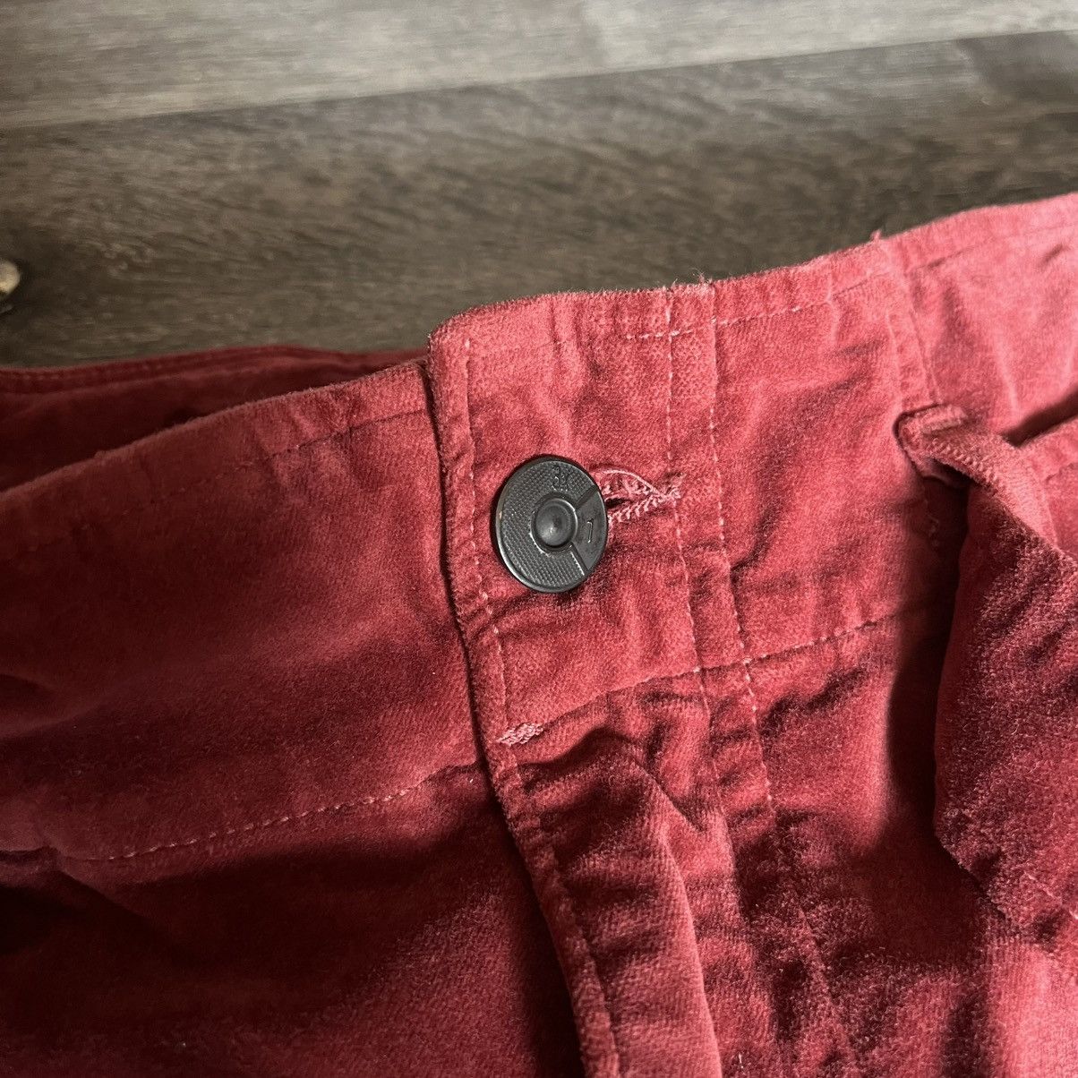 3x1 3x1 Crimson Kelly Velvet Paperbag Tie Belt Wide Leg Jeans Size 30" / US 8 / IT 44 - 7 Thumbnail