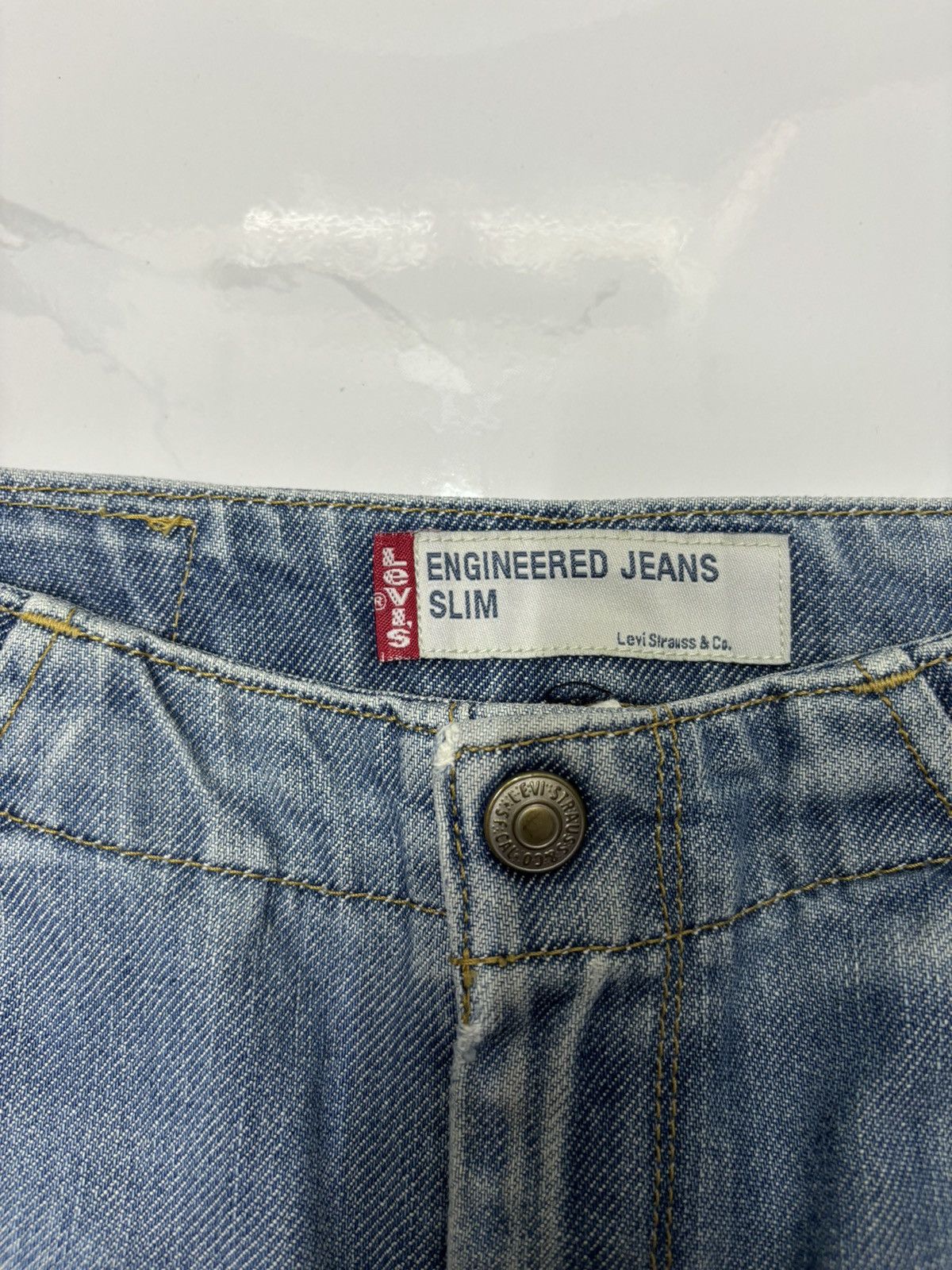 Levi's LEVIS ENGINEERED DISTRESSED SLIM DENIM JEANS Size 26" / US 2 / IT 38 - 7 Thumbnail
