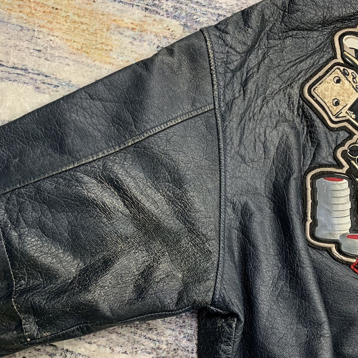 Avirex × Vintage Vtg avirex gambler’s club king casino bomber leather jacket Size US M / EU 48-50 / 2 - 14 Thumbnail