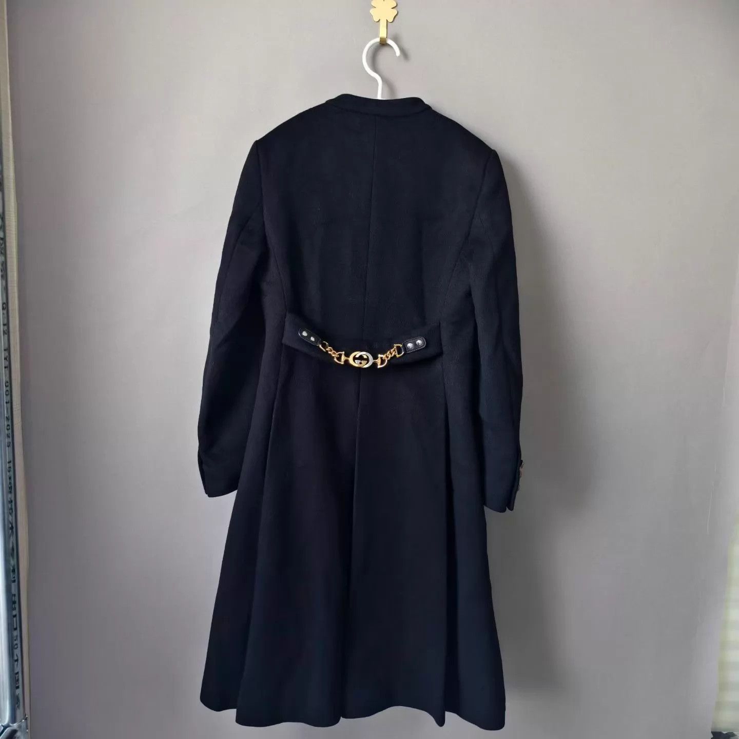 Gucci GUCCI Double G Belted Mid-Length Wool Coat Size XS / US 0-2 / IT 36-38 - 2 Thumbnail