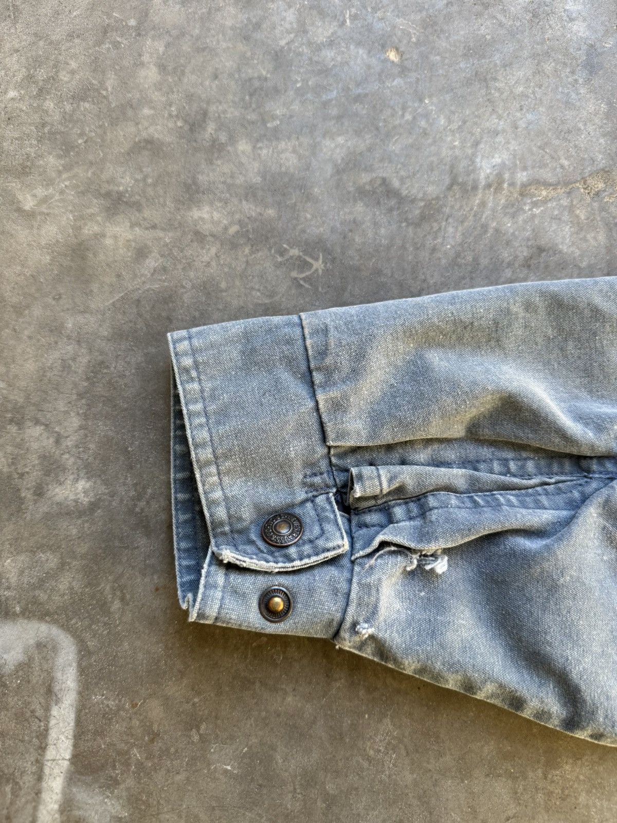 Levi's Vintage Levi’s Bomber Jacket 80’s/90’s Blueish Grey Denim Size US L / EU 52-54 / 3 - 6 Thumbnail