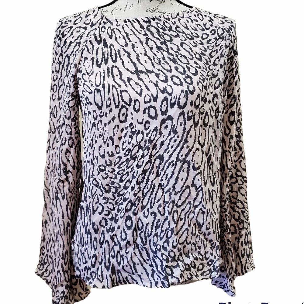 L'AGENCE L'Agence Women's Size XS Pale Pink & Gray Animal Print Dylan Size XS / US 0-2 / IT 36-38 - 1 Thumbnail
