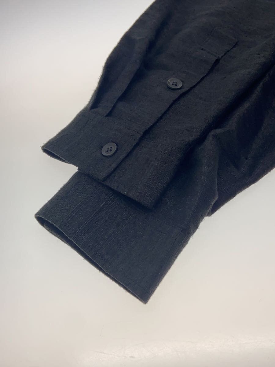 Yohji Yamamoto yohji yamamoto POUR HOMME SILK BLK ROUND HEM BLOUSE Size US L / EU 52-54 / 3 - 5 Thumbnail