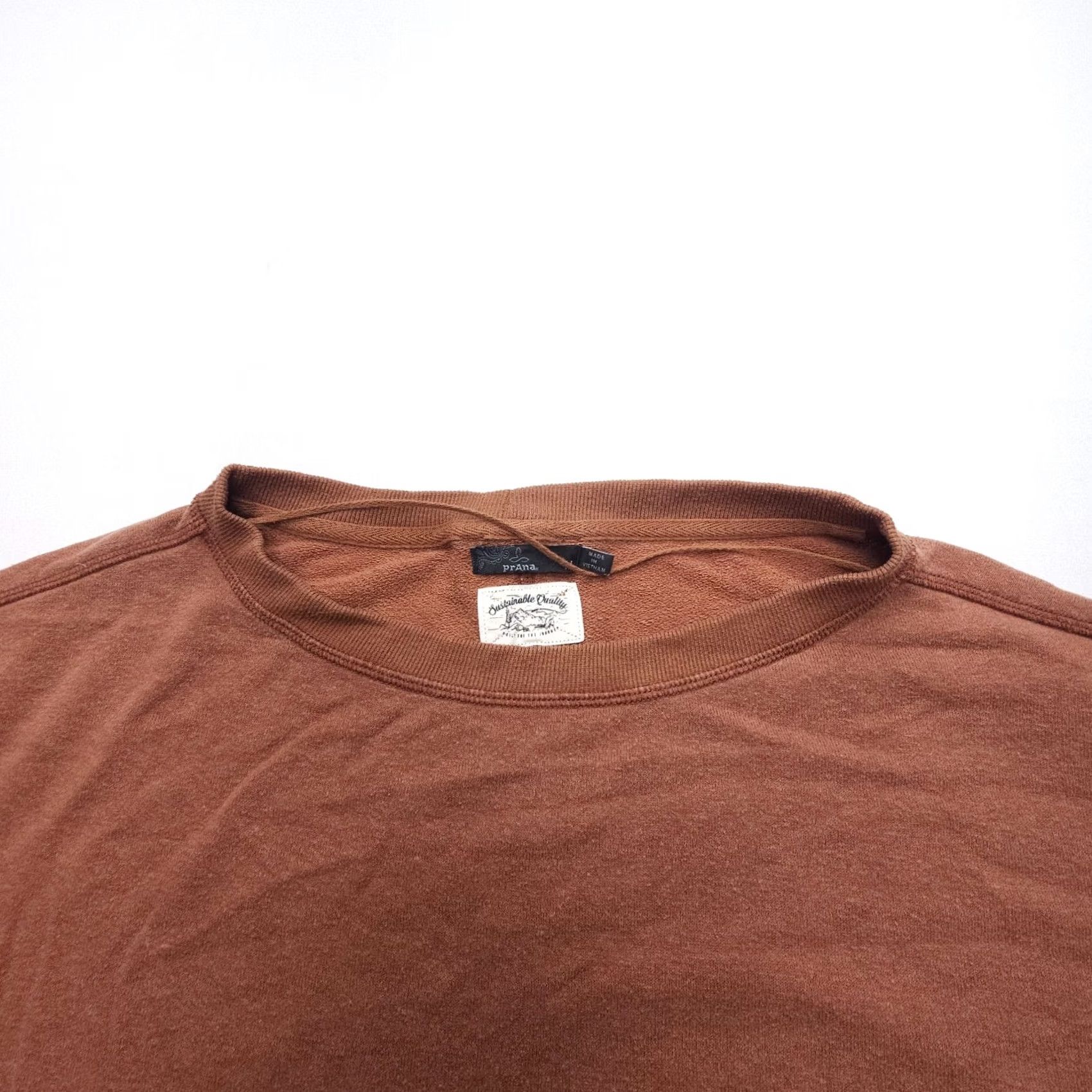 Prana VINTAGE PrAna Cozy Up Polmdale Top Sweatshirt Size Medium Hemp Crop Boxy Lounge Outdoor Size M / US 6-8 / IT 42-44 - 4 Thumbnail