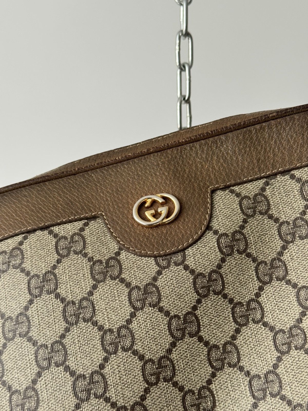 Gucci × Vintage Vintage Gucci GG Supreme PVC Shoulder Bag Size ONE SIZE - 3 Thumbnail