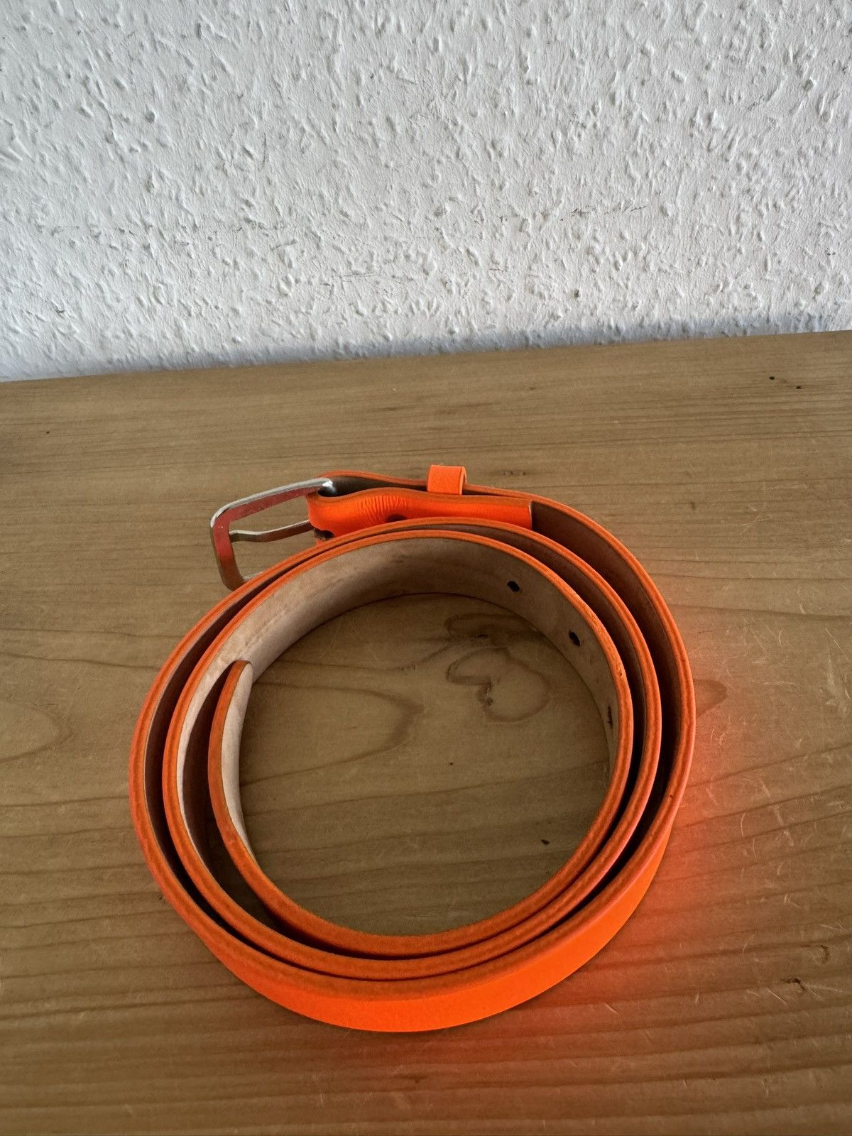 Dsquared2 Orange Leather Belt Size 32 - 3 Thumbnail