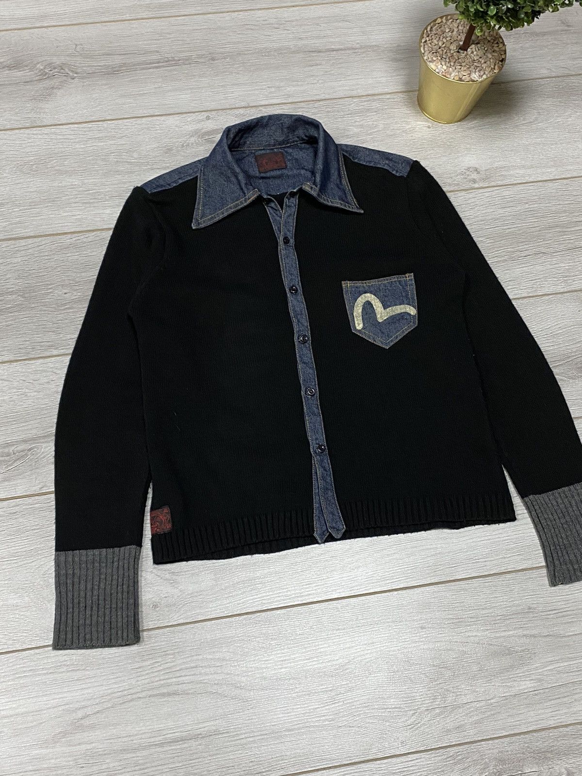Evisu Evisu wool denim RARE seagull shirt buttons pocket Size US M / EU 48-50 / 2 - 9 Thumbnail