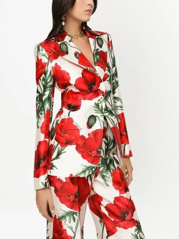 Dolce & Gabbana o1y0825 Blazer in Multicolor Size S / US 4 / IT 40 - 2 Thumbnail