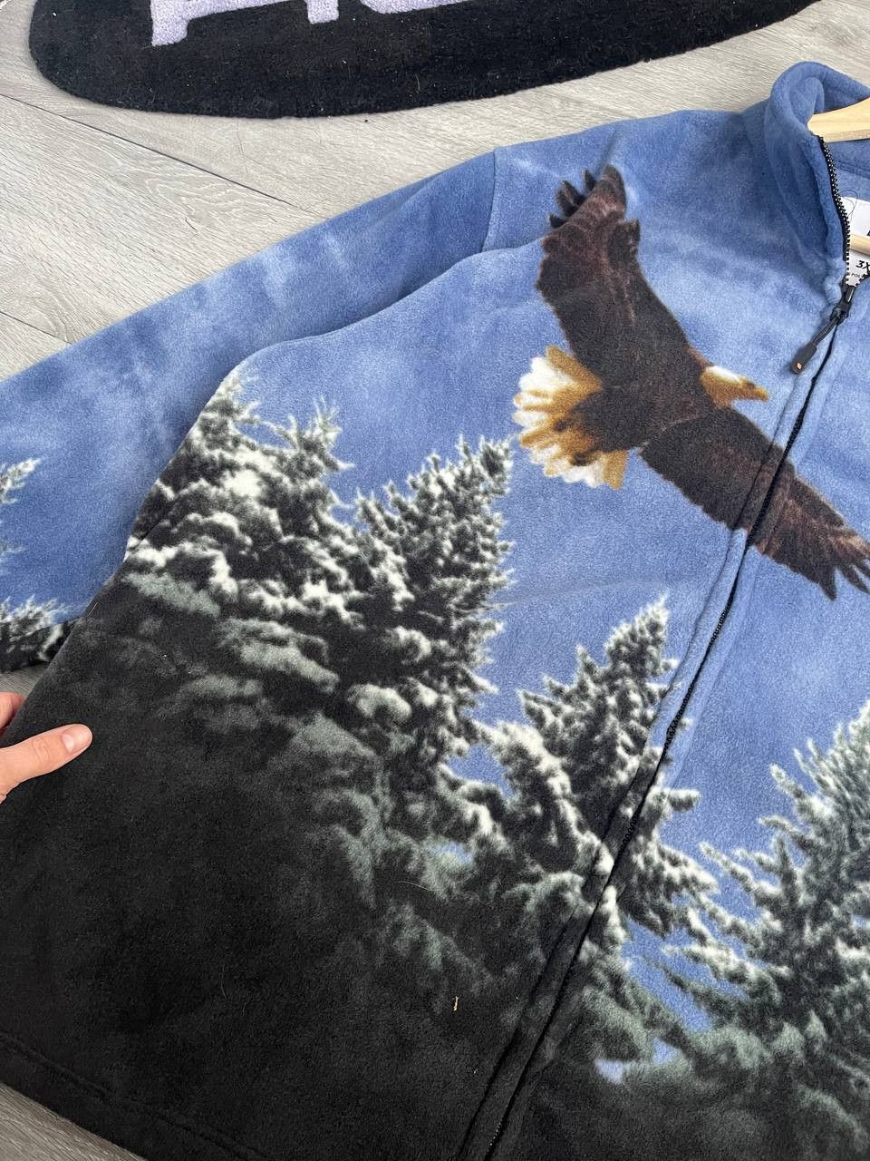 Vintage Vintage fleece Eagle Sherpa full print art animal gorpcore Size US XXL / EU 58 / 5 - 4 Thumbnail