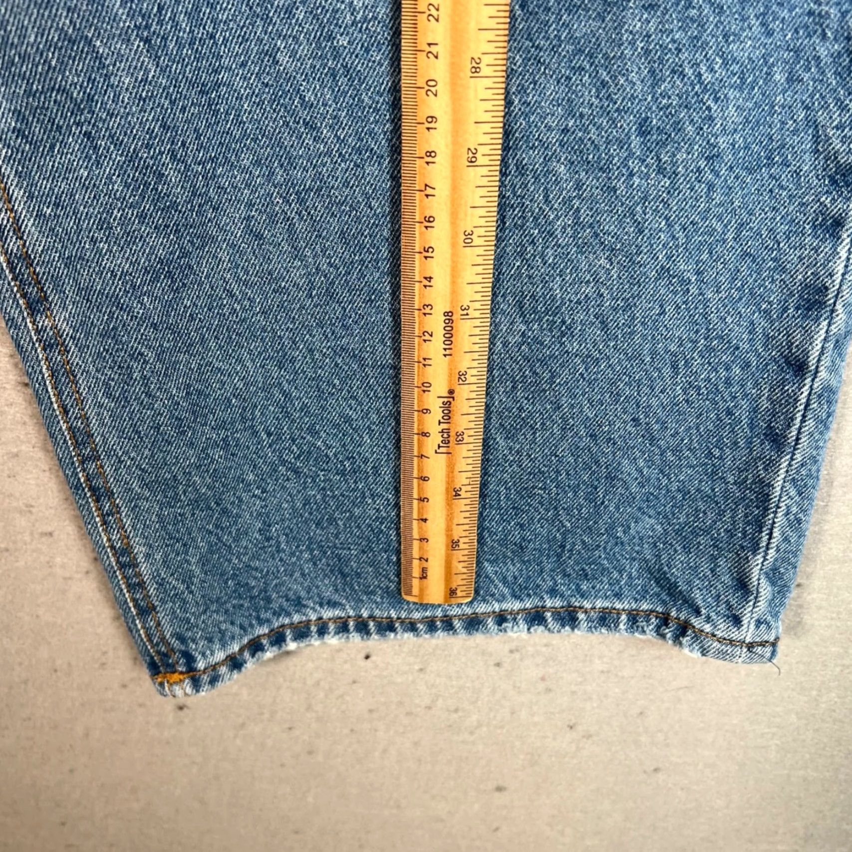 Oak + Fort Oak + Fort Denim Jeans Womens 29 High-Waist Wide Blue 5-Pocket Style Wide-Leg Jeans Womens Size ONE SIZE - 6 Thumbnail