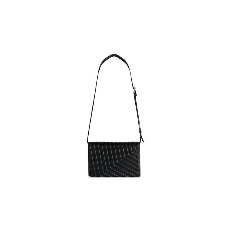 Balenciaga o1la1rc1a1125 Size: OS / Car Flap Bag With Strap in Black Size ONE SIZE - 5 Thumbnail