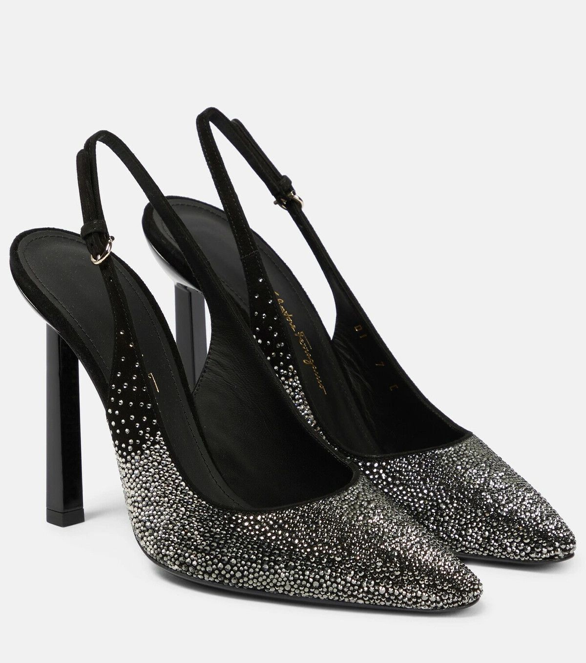 Salvatore Ferragamo o1y0426 Geometric Heel Pumps in Black Size US 6.5 / IT 36.5 - 1 Thumbnail