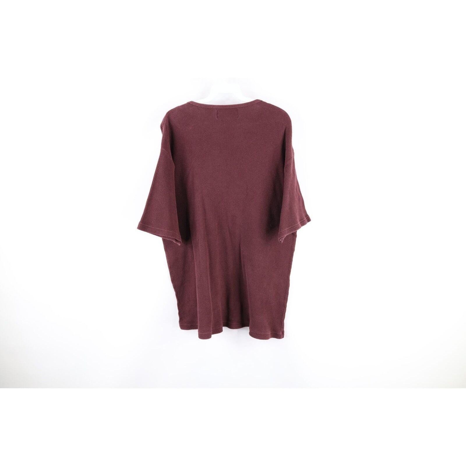 Vintage Vintage 90s Streetwear Faded Thermal Waffle Knit T-Shirt Size US XL / EU 56 / 4 - 6 Thumbnail