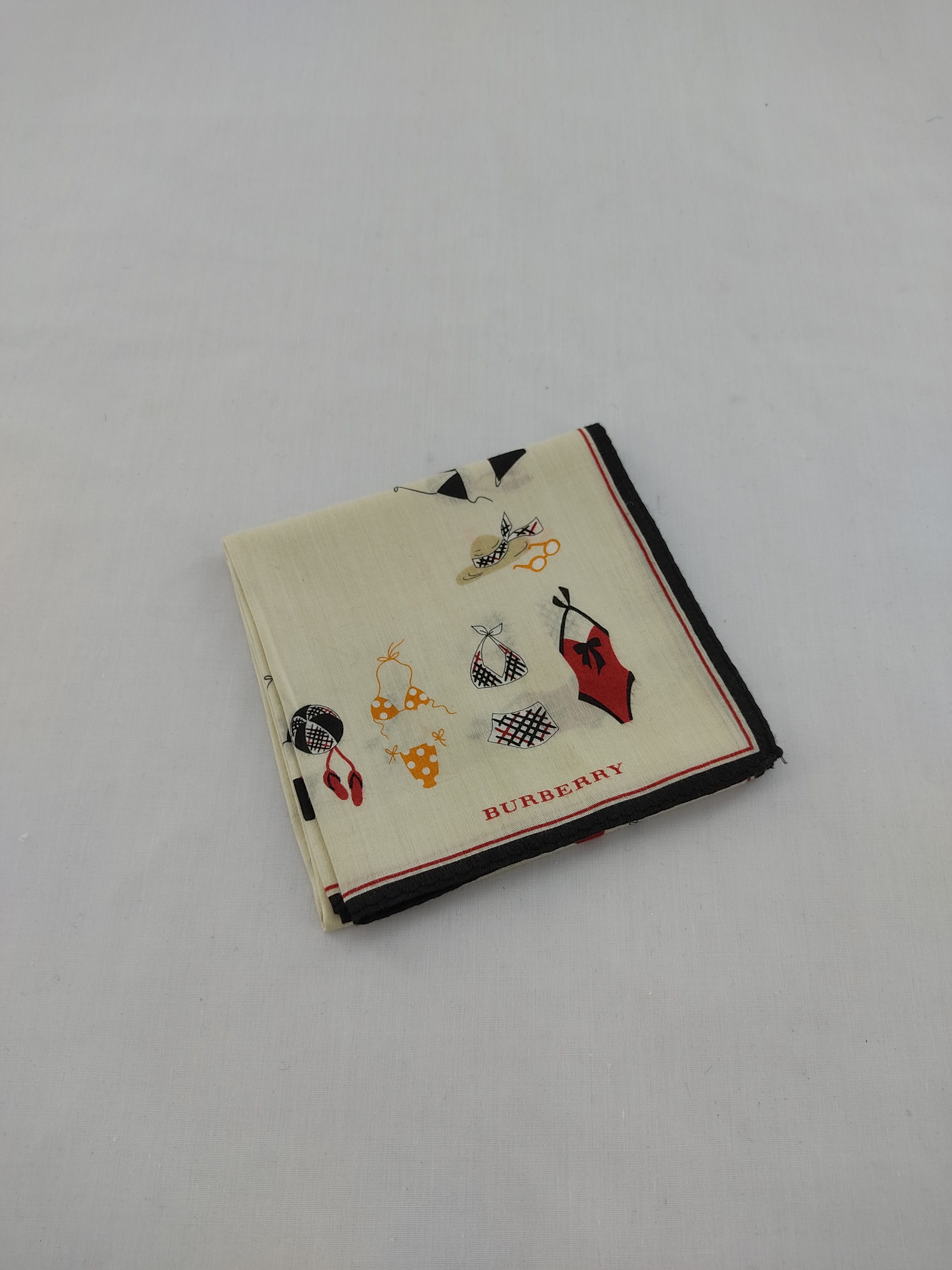 Burberry × Vintage Burberry Handkerchief / Neckwear / Bandana Size ONE SIZE - 2 Thumbnail