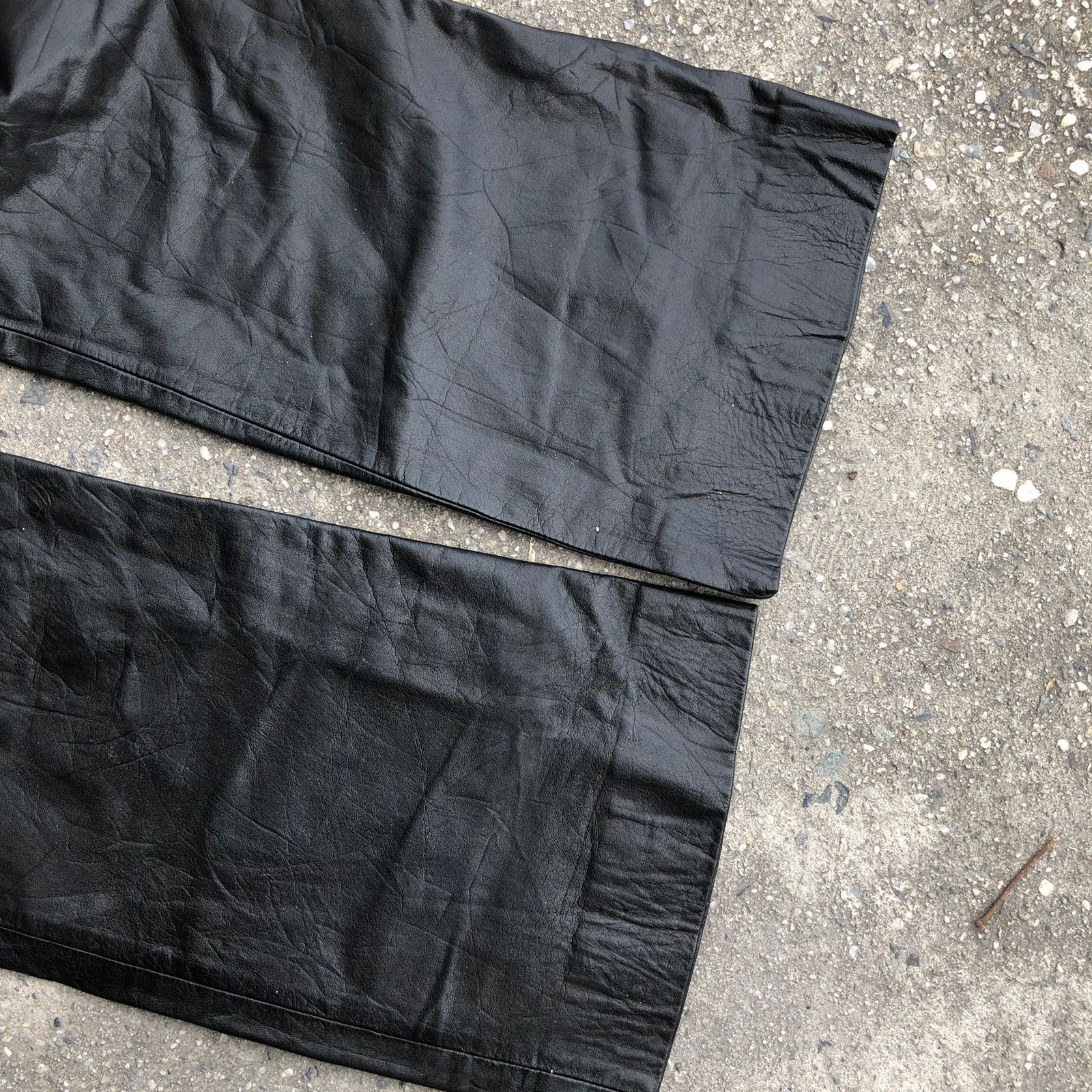 Hysteric Glamour × If Six Was Nine × Le Grande Bleu (L.G.B.) Rider Flared Leather Pants Size US 27 - 3 Thumbnail