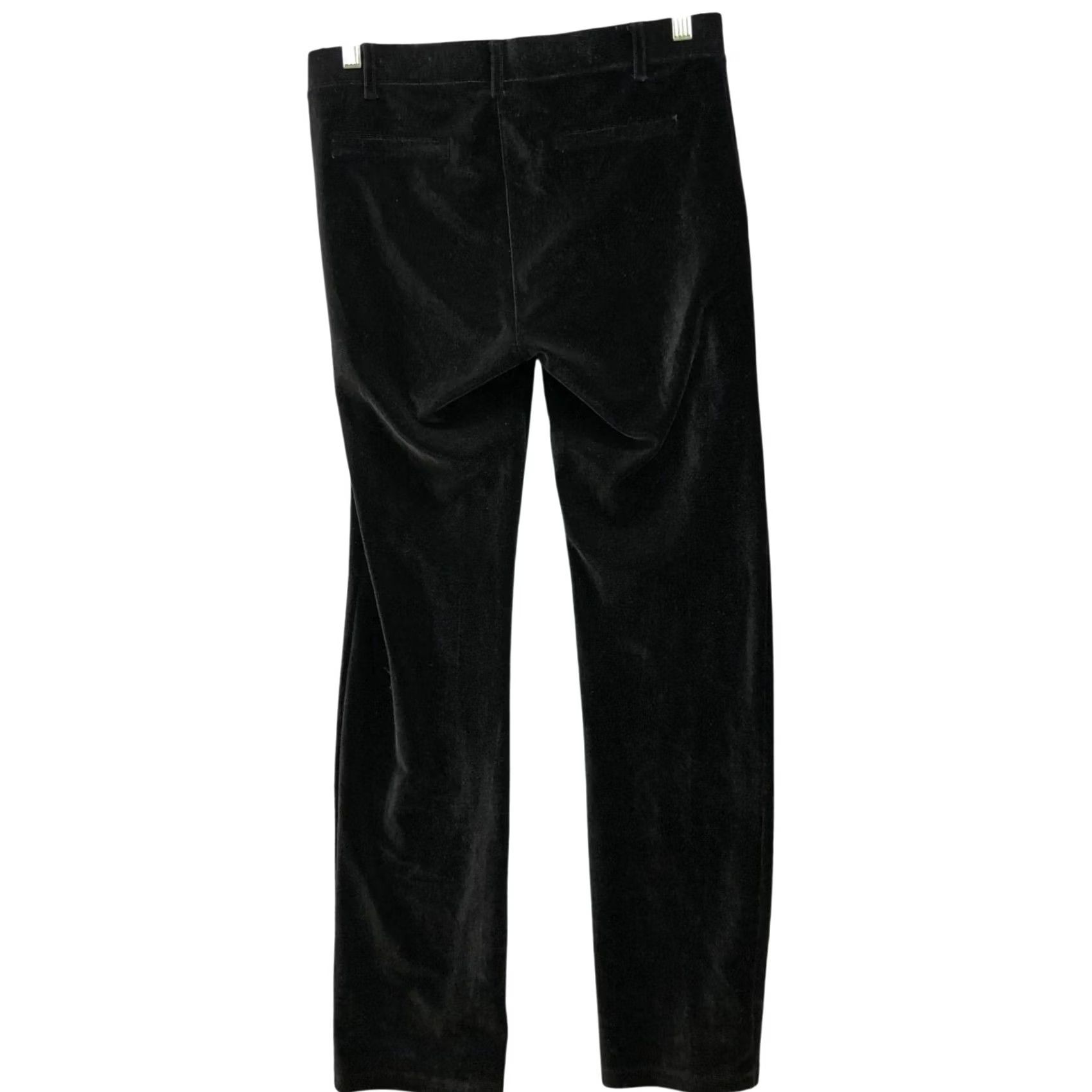 Velvet Betabrand Straight Leg Velvet Yoga Dress Pants Womens M Black Mid Rise Pull On Pants Size 32" / US 10 / IT 46 - 2 Thumbnail