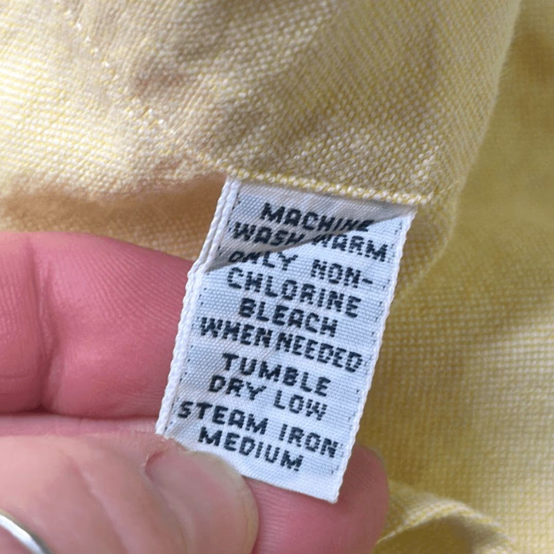 Polo Ralph Lauren Ralph Lauren Dress Shirt Pony Yarmouth Oxford Yellow Mens 16.5 35 Sz 16.5 Size 46R - 6 Thumbnail