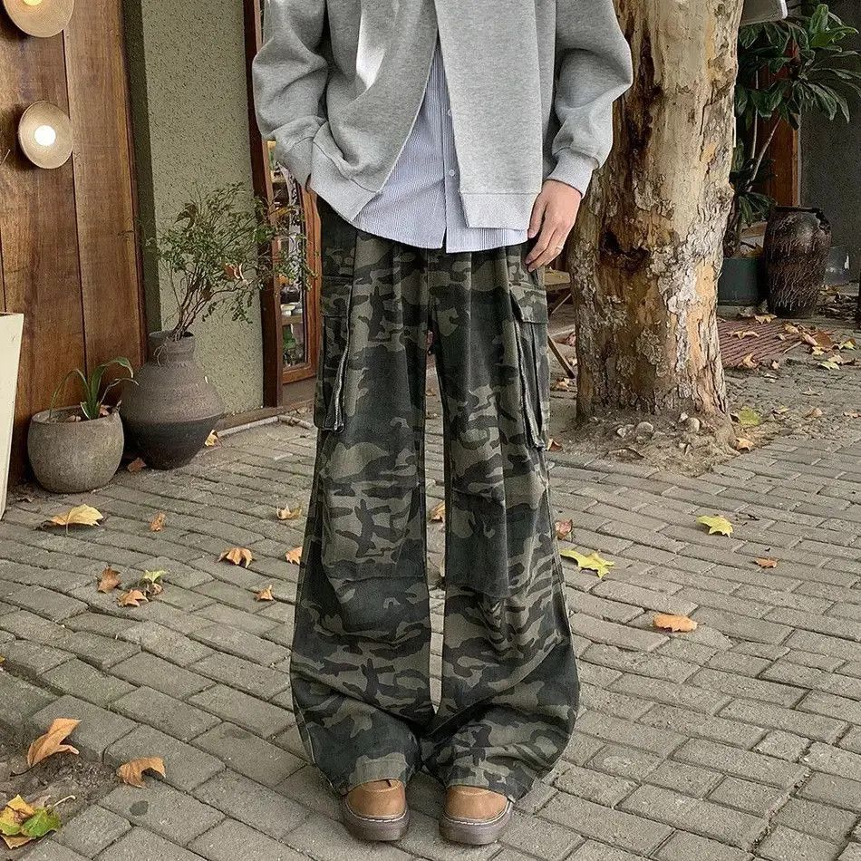Japanese Brand Retro loose pocket camouflage jeans Size US 32 / EU 48 - 6 Thumbnail