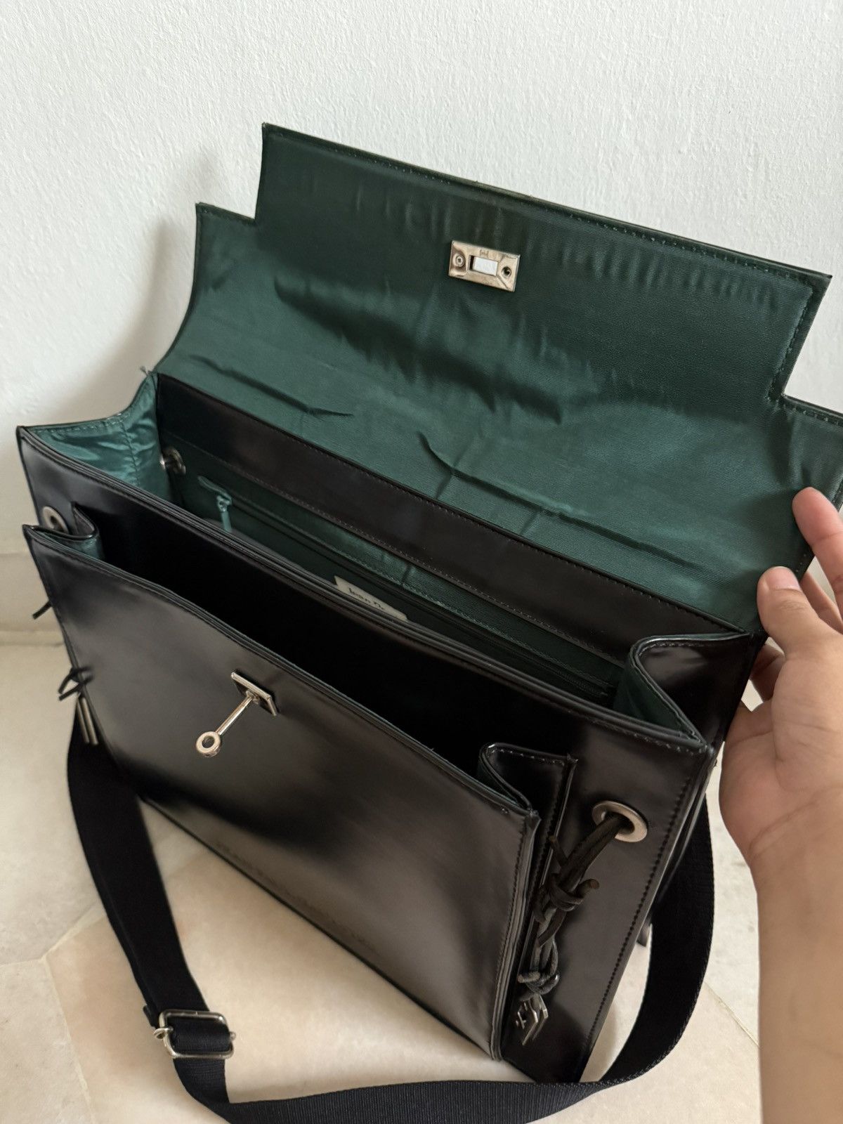 Jean Paul Gaultier Rare Jean paul gaultier black birkin briefcase Size ONE SIZE - 12 Thumbnail
