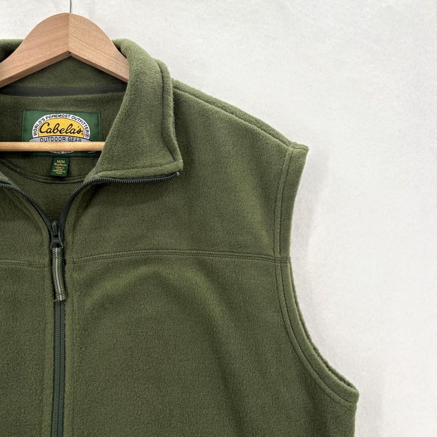 Vintage Cabela's Snake River Fleece Vest Mens M Green Full Zip Outdoor Hiking Trail Vest Size US M / EU 48-50 / 2 - 2 Thumbnail