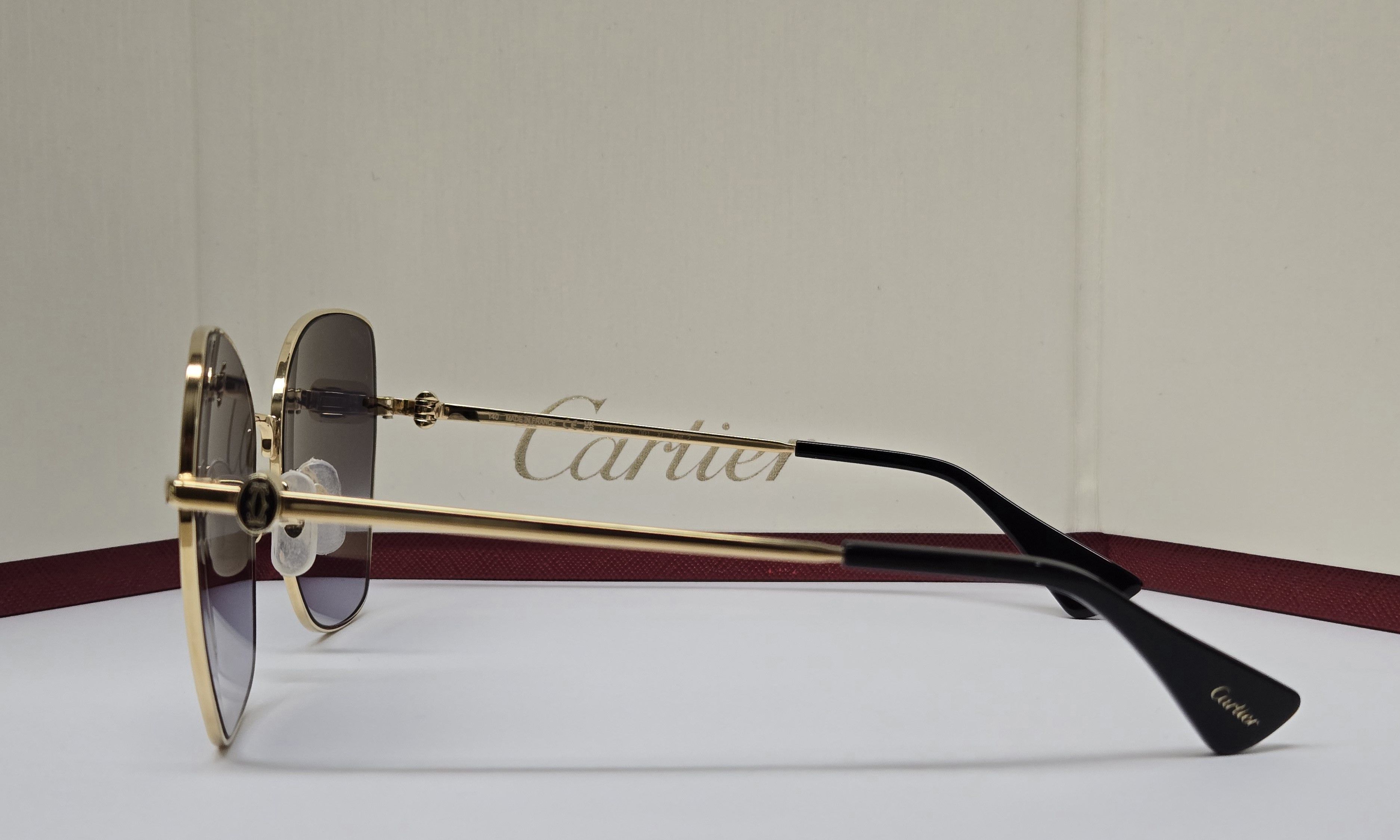 Cartier Cartier Gold Titanium Sunglasses Size ONE SIZE - 4 Thumbnail