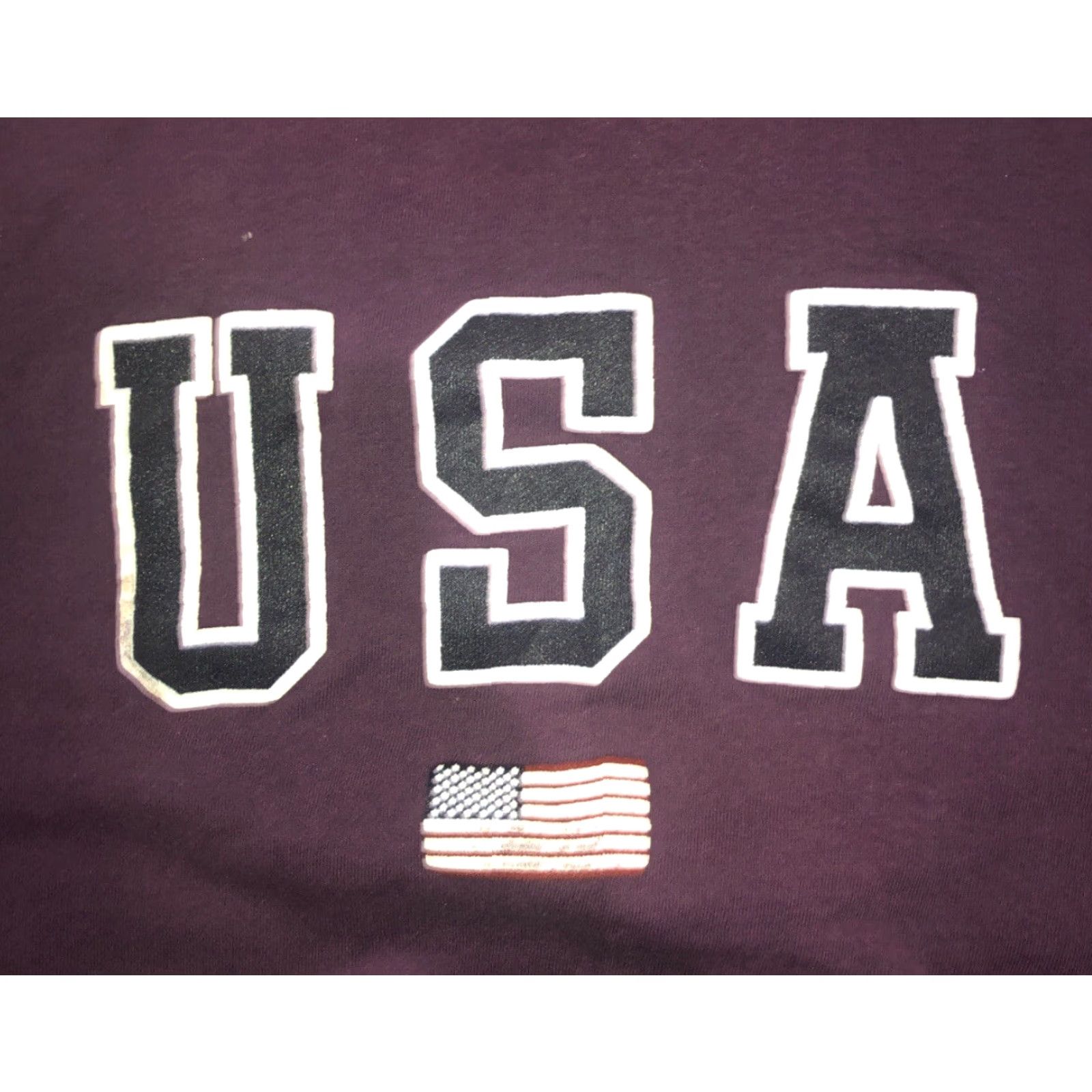 Vintage VINTAGE Oneita MADE IN USA Pullover Sweatshirt Mens XL Maroon USA Size US XL / EU 56 / 4 - 2 Thumbnail