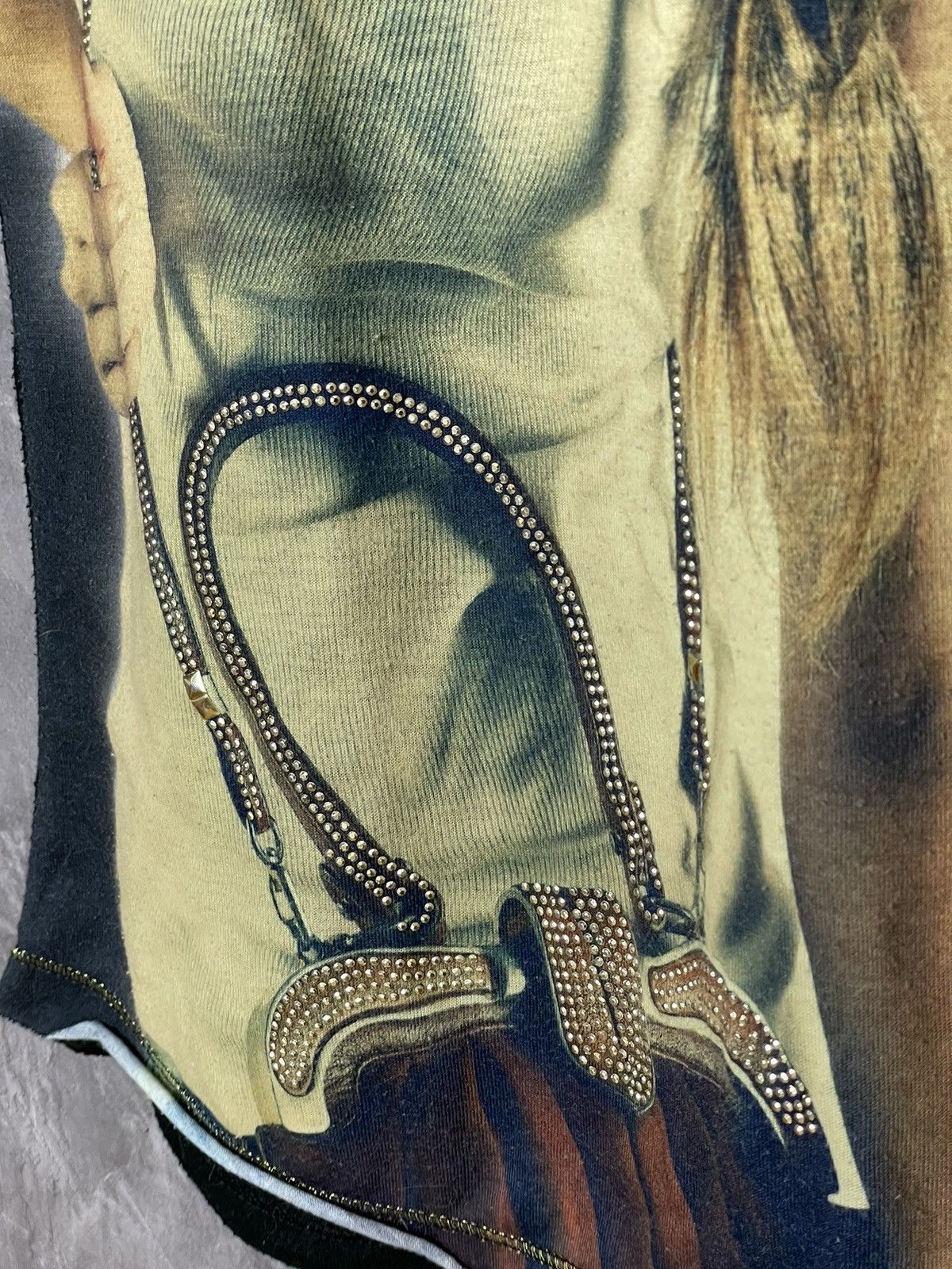 Hysteric Glamour × Japanese Brand Vintage Y2K Japanese Mesh Jean Paul Gaultier Style T-shirt Size M / US 6-8 / IT 42-44 - 9 Thumbnail