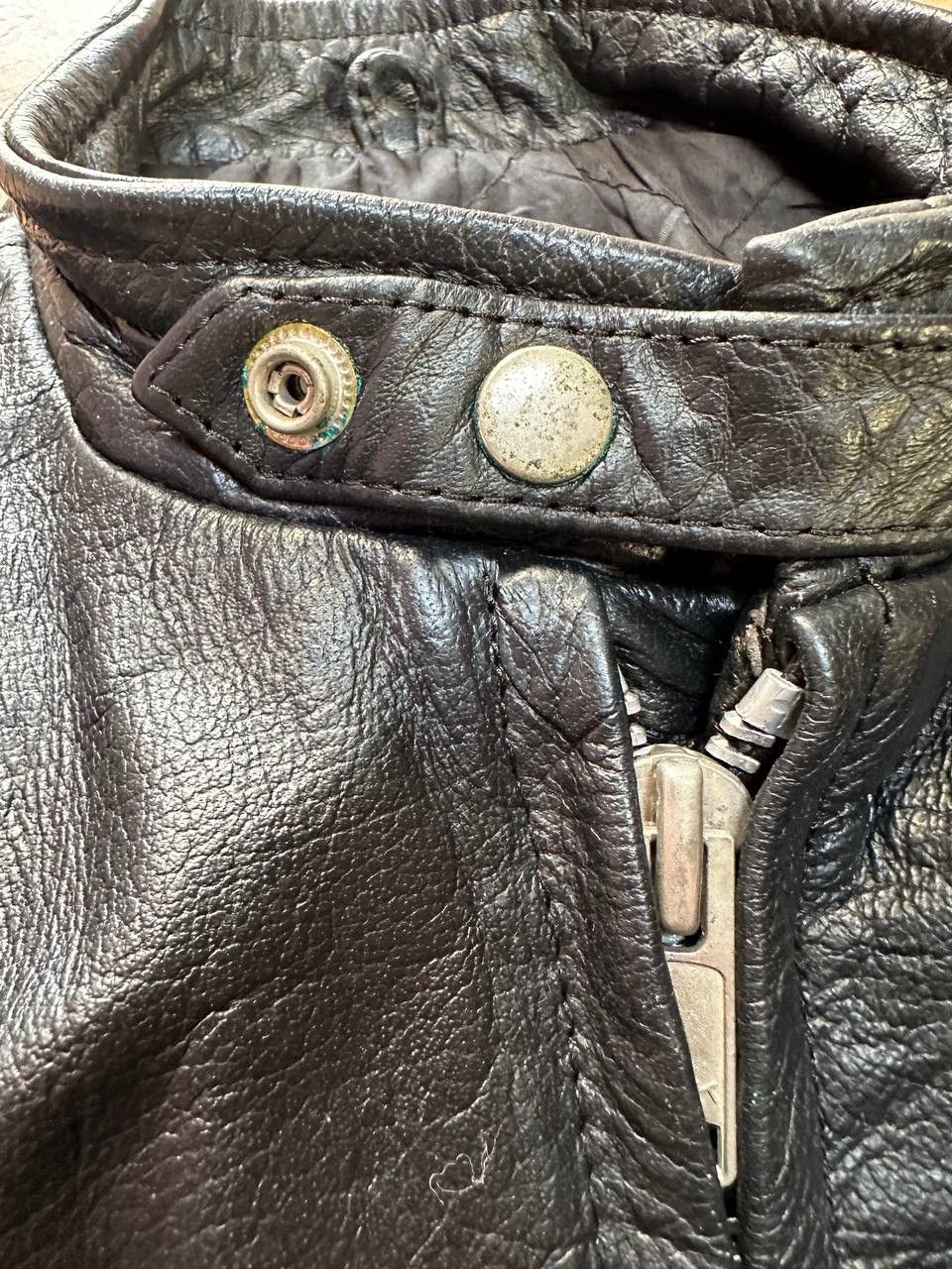 Genuine Leather Vtg EEZAN Genuine Leather Cafe Racer Jacket Size US S / EU 44-46 / 1 - 19 Thumbnail