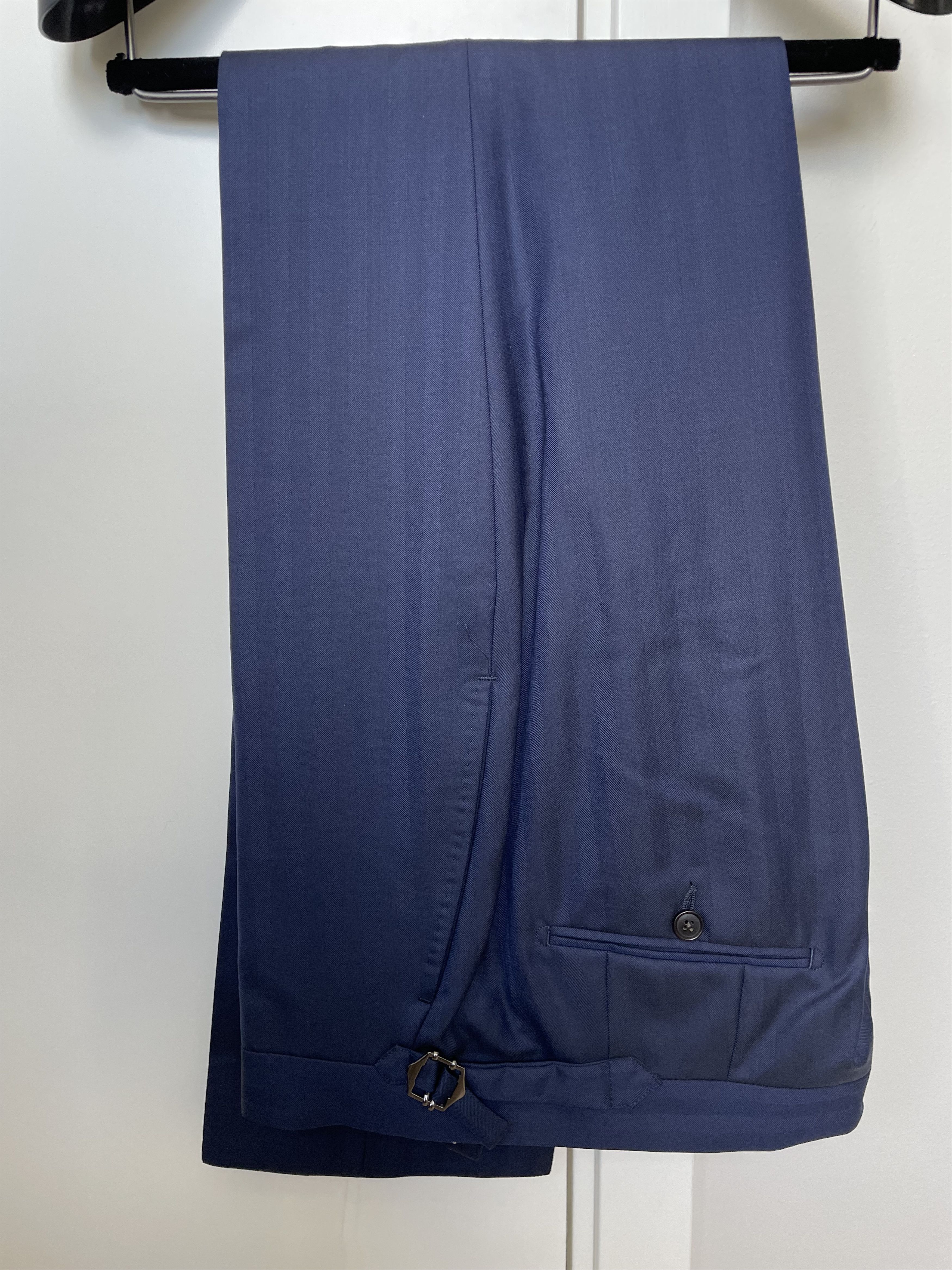 Suitsupply NWT Suitsupply navy herringbone full canvas suit, size 36R Size 36R - 5 Thumbnail