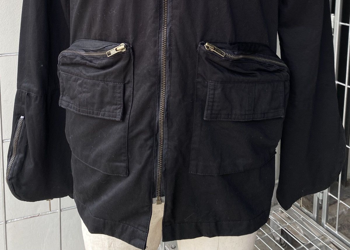 HARE Hare Black Biker Cargo Denim Jacket. Size US M / EU 48-50 / 2 - 5 Thumbnail