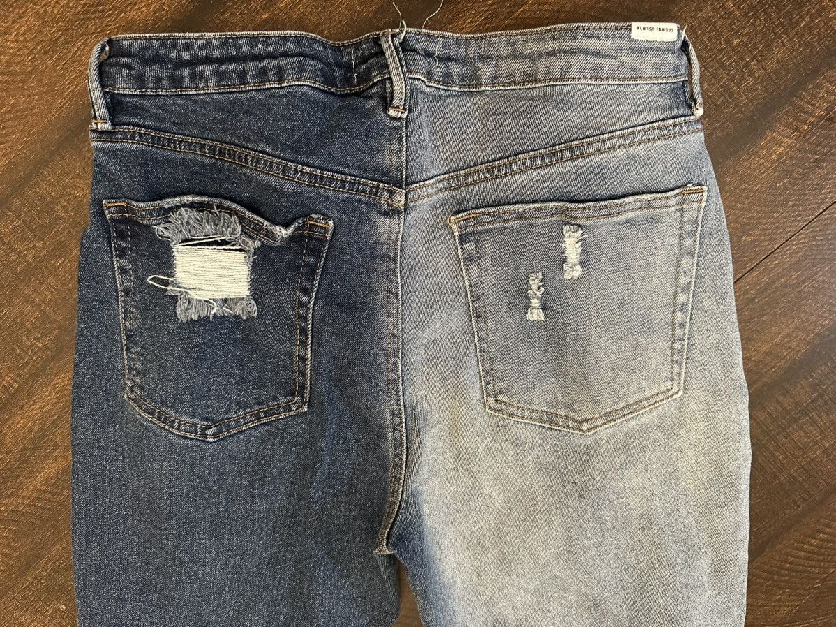 Almost Famous Almost Famous Distressed Split-Color Jeans-Juniors 9 Size 29" - 10 Thumbnail