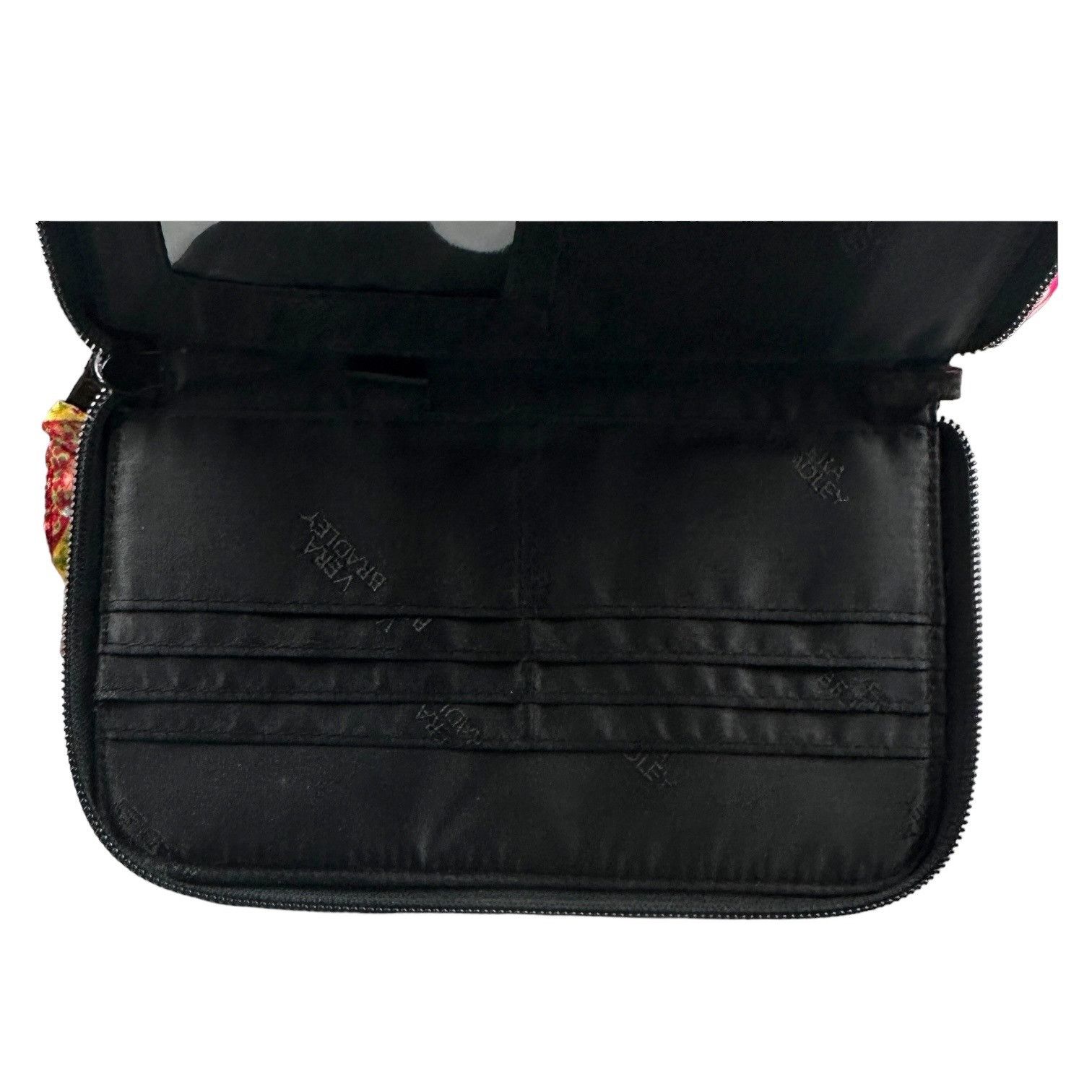 Vera Bradley Vera Bradley Floral Wallet Black With Colorful Flowers Zippe Size ONE SIZE - 6 Thumbnail