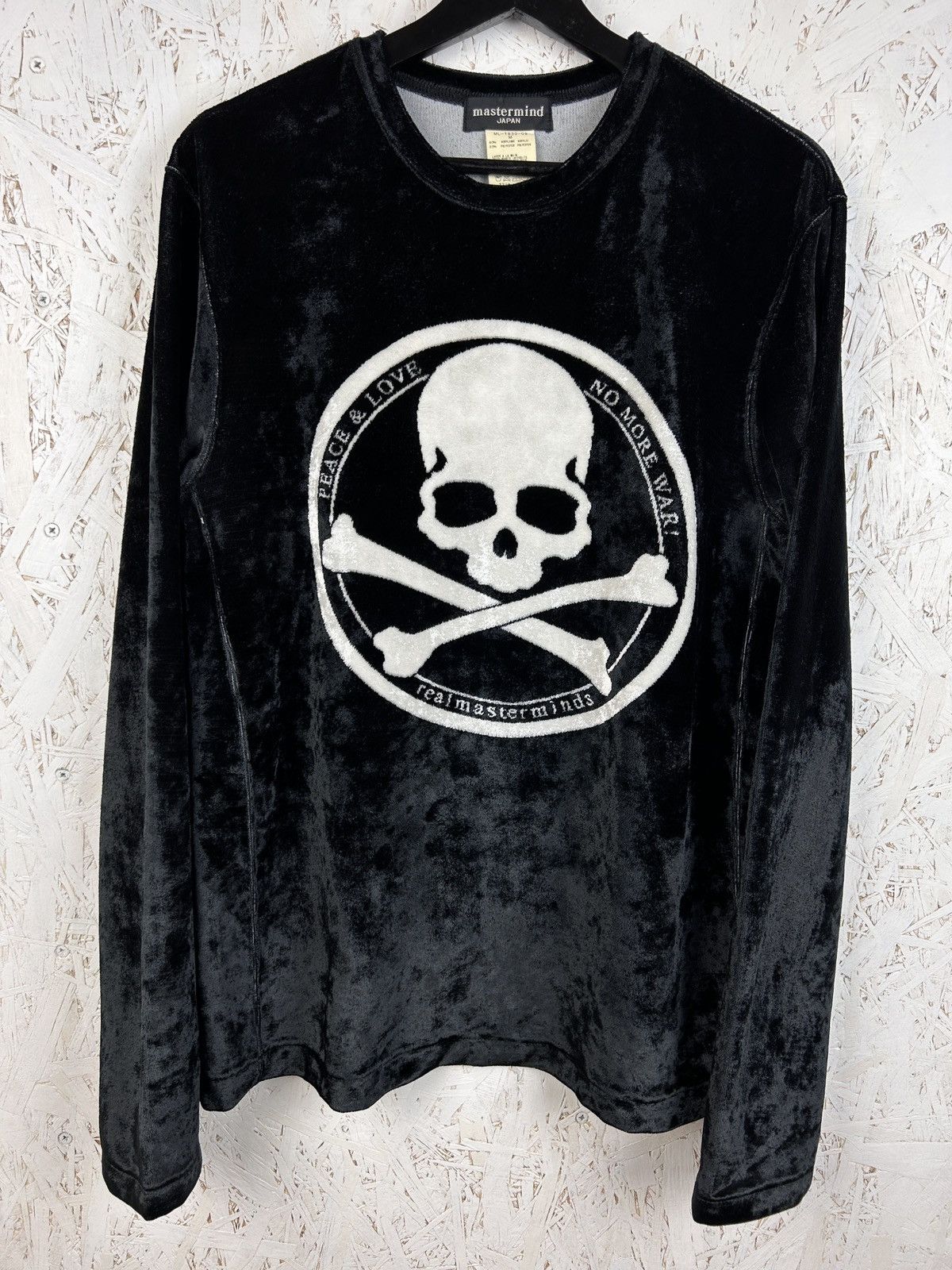 Mastermind Japan Mastermind Japan Velour Big Skull Peace Love Long Sleeve Size US M / EU 48-50 / 2 - 1 Thumbnail