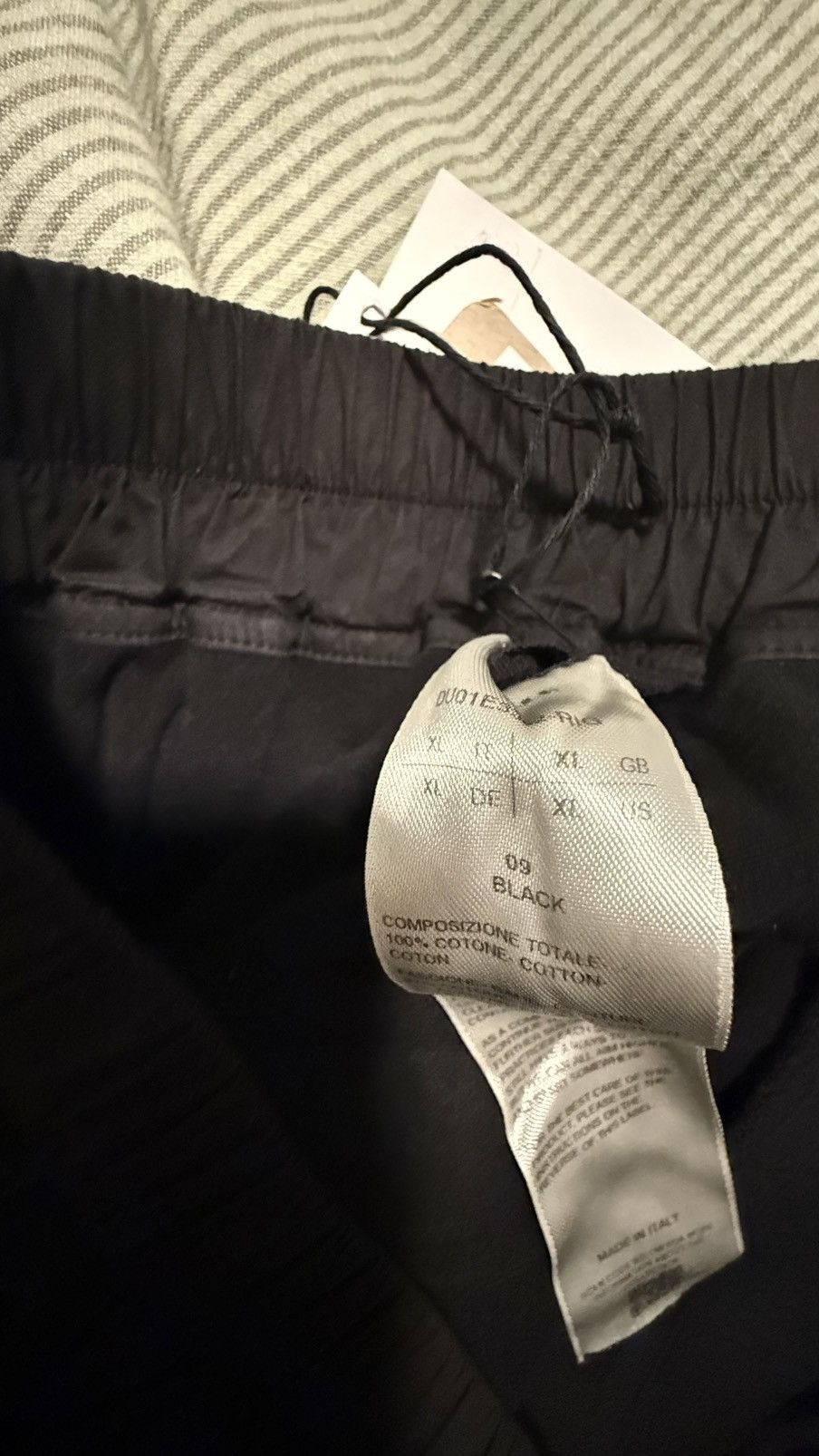 Rick Owens Drkshdw Black Hollywood Berlin Drawstring Sweatpants Size US 38 / EU 54 - 6 Thumbnail