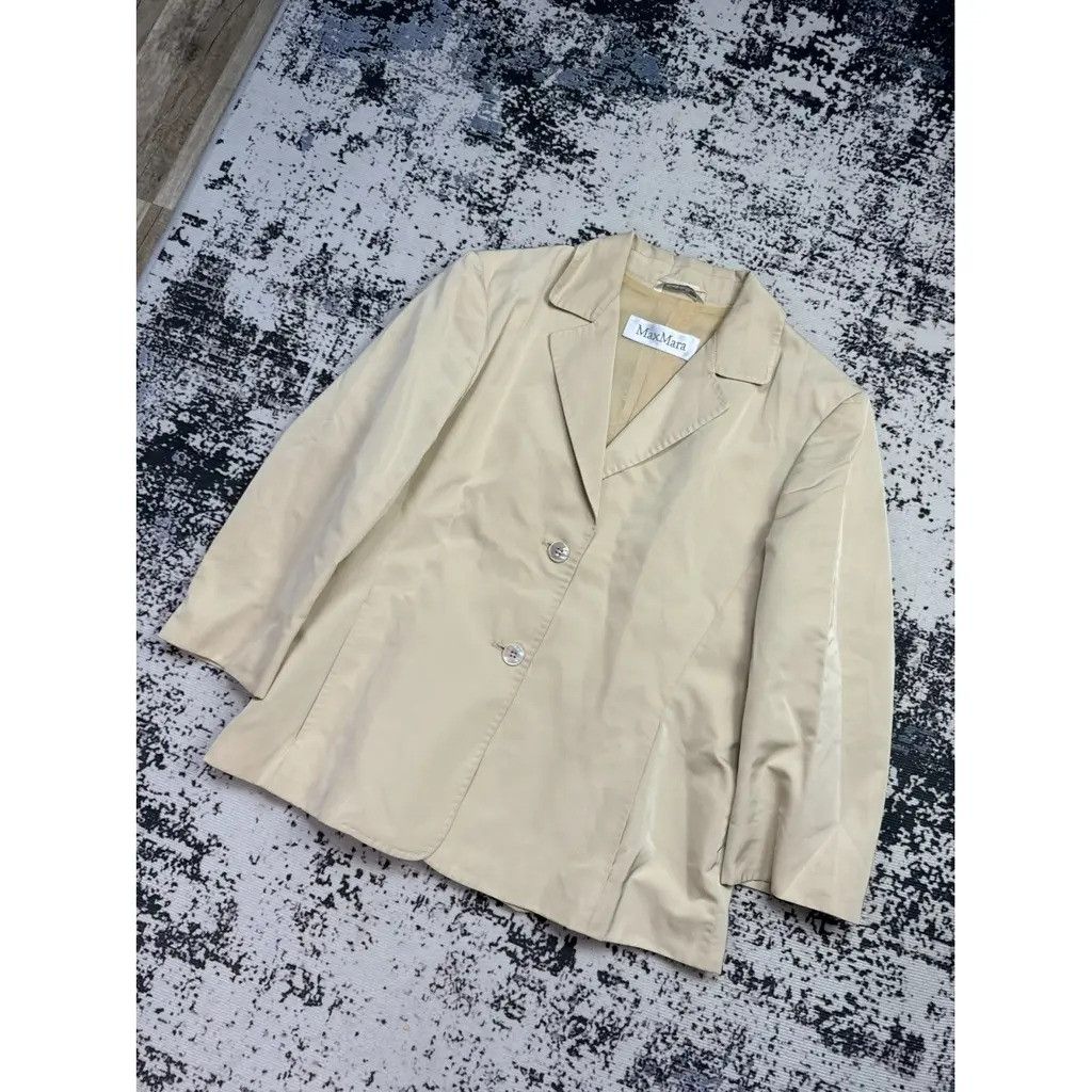 Max Mara Max Mara Suit Jacket Beige Size 40 Size M / US 6-8 / IT 42-44 - 2 Thumbnail