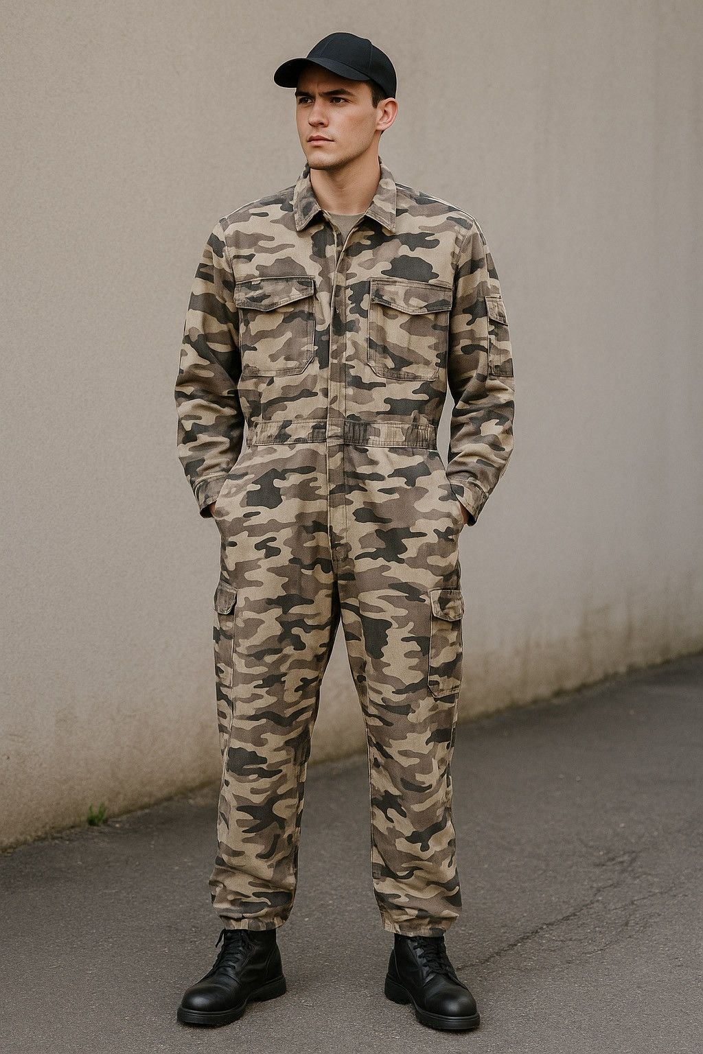 Japanese Brand EvenRiver Camouflage Full Body Coverall Jumpsuit Workwear Size US 36 / EU 52 - 12 Thumbnail
