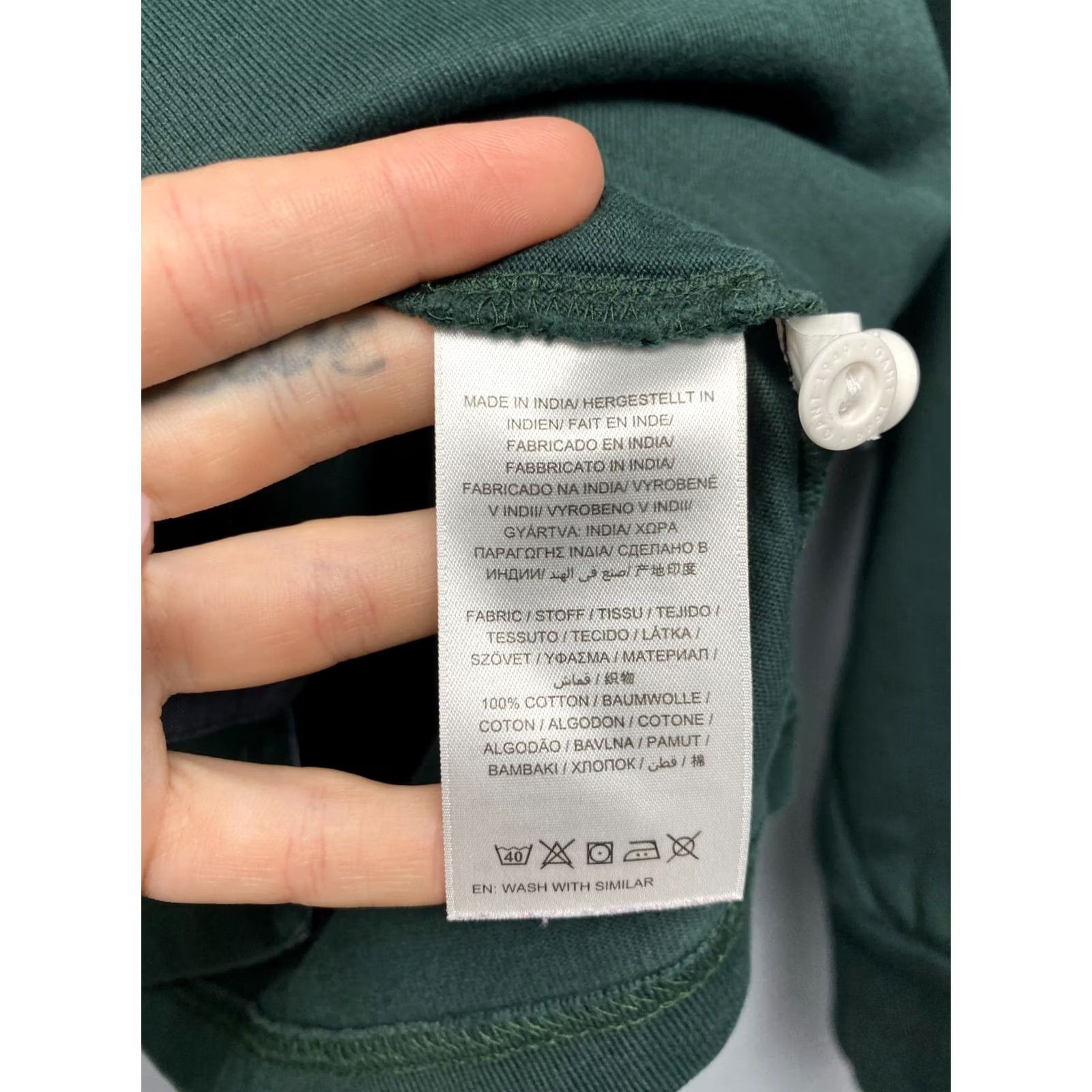 Gant Gant Vintage Mens Rugby Long Sleeve Polo Shirt XL Green Polo Rugby XL Mens Boys Womens Ladies Size US XL / EU 56 / 4 - 5 Thumbnail